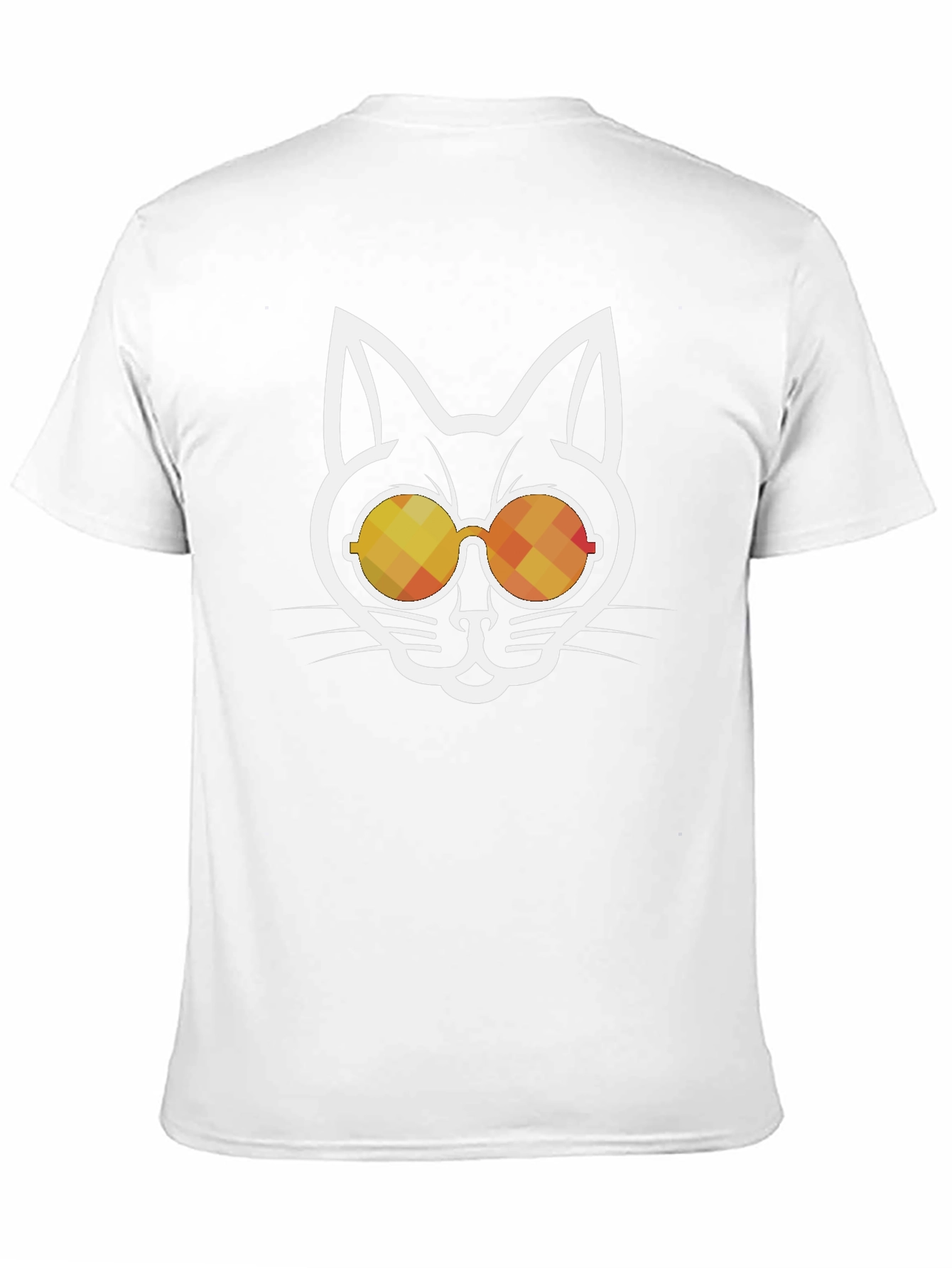 Cool Cat Sunglasses Graphic Tee - Black Cotton Blend