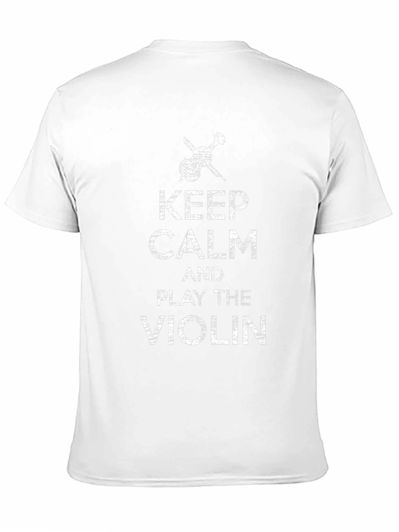 Keep Calm & Play the Violin Black Graphic Tee