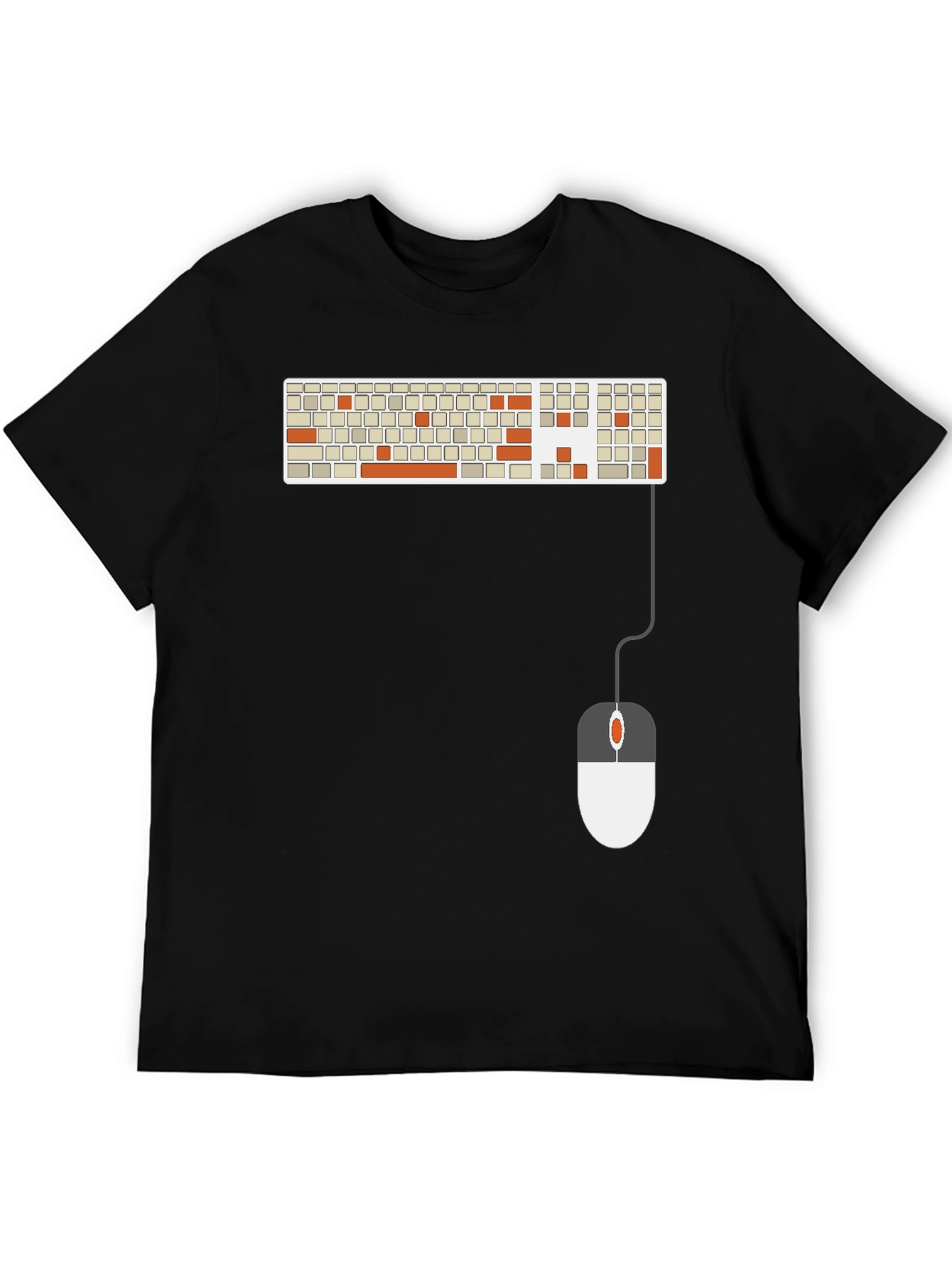 Keyboard & Mouse Graphic Tee - Tech Enthusiast Shirt