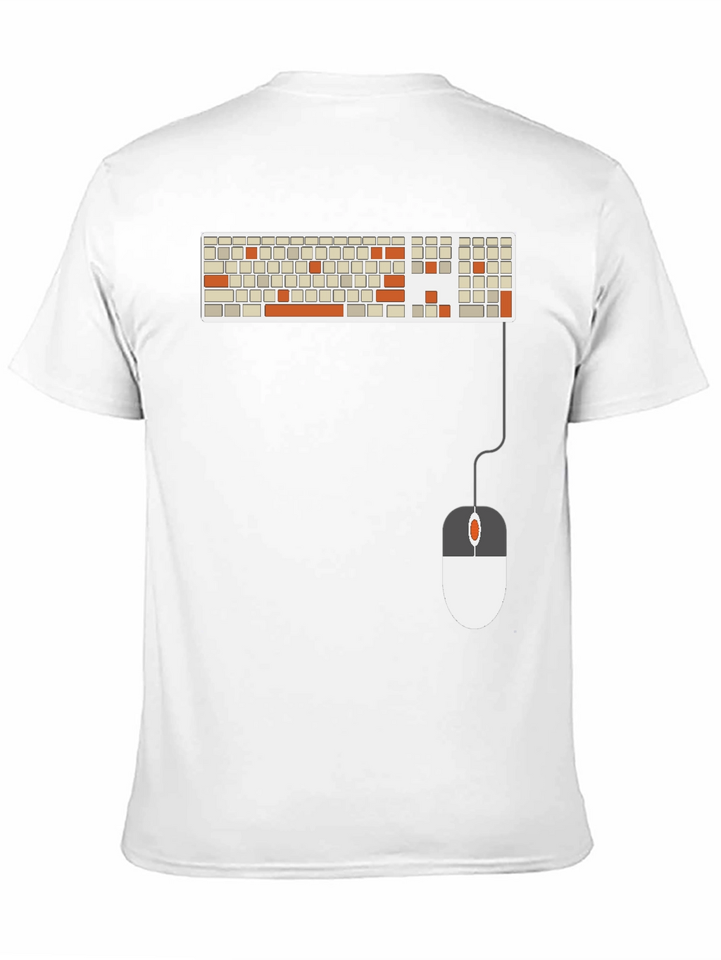 Keyboard & Mouse Graphic Tee - Tech Enthusiast Shirt