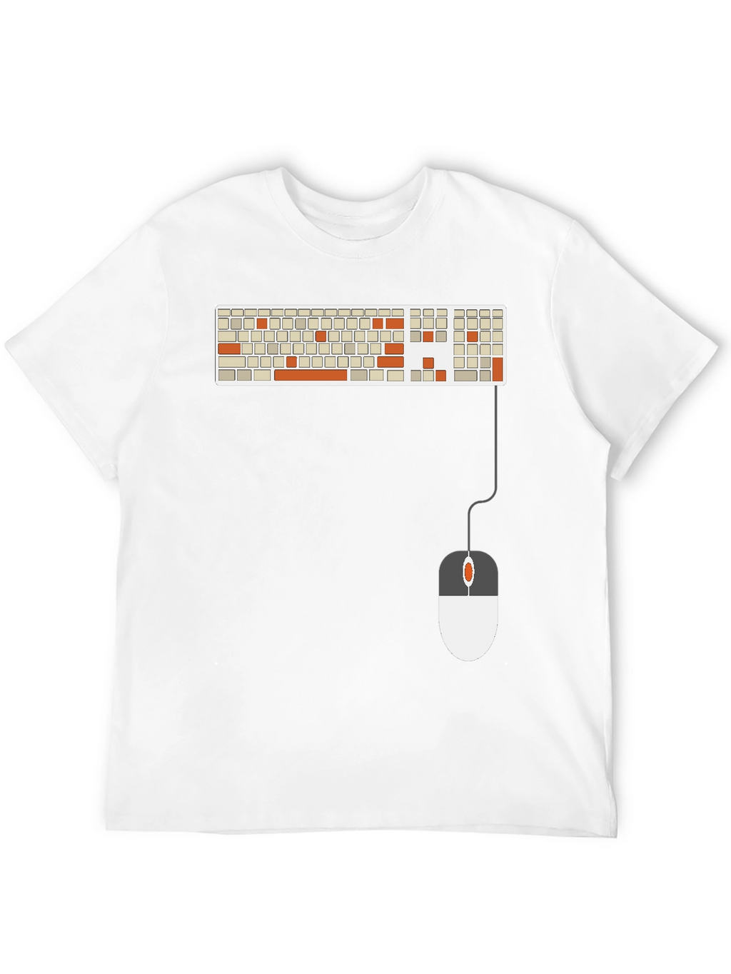 Keyboard & Mouse Graphic Tee - Tech Enthusiast Shirt