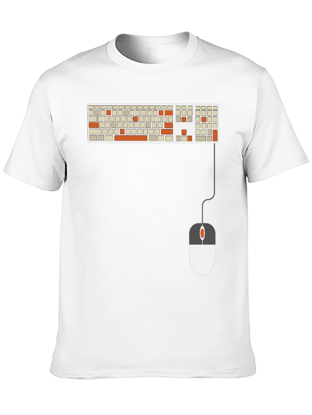 Keyboard & Mouse Graphic Tee - Tech Enthusiast Shirt