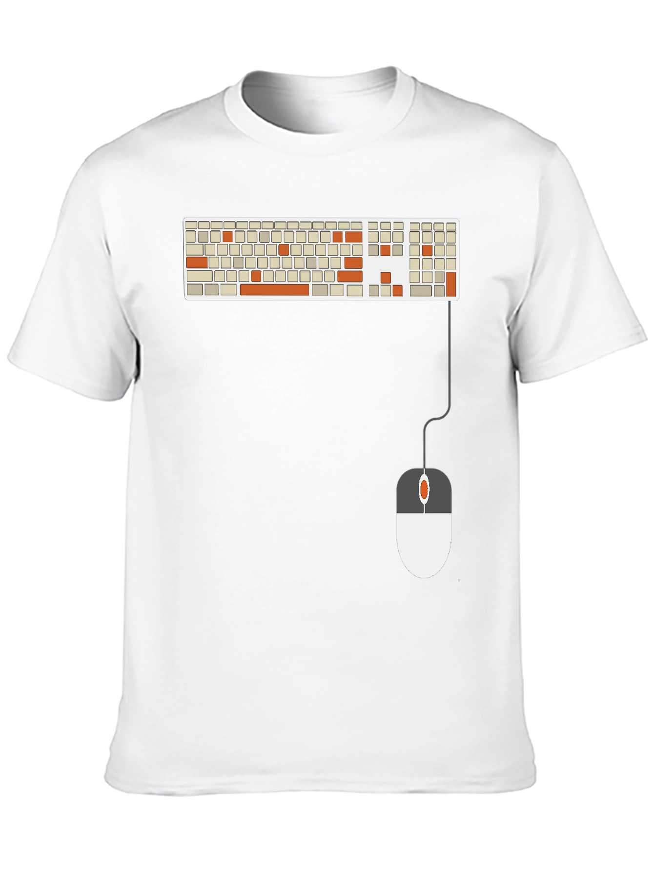 Keyboard & Mouse Graphic Tee - Tech Enthusiast Shirt