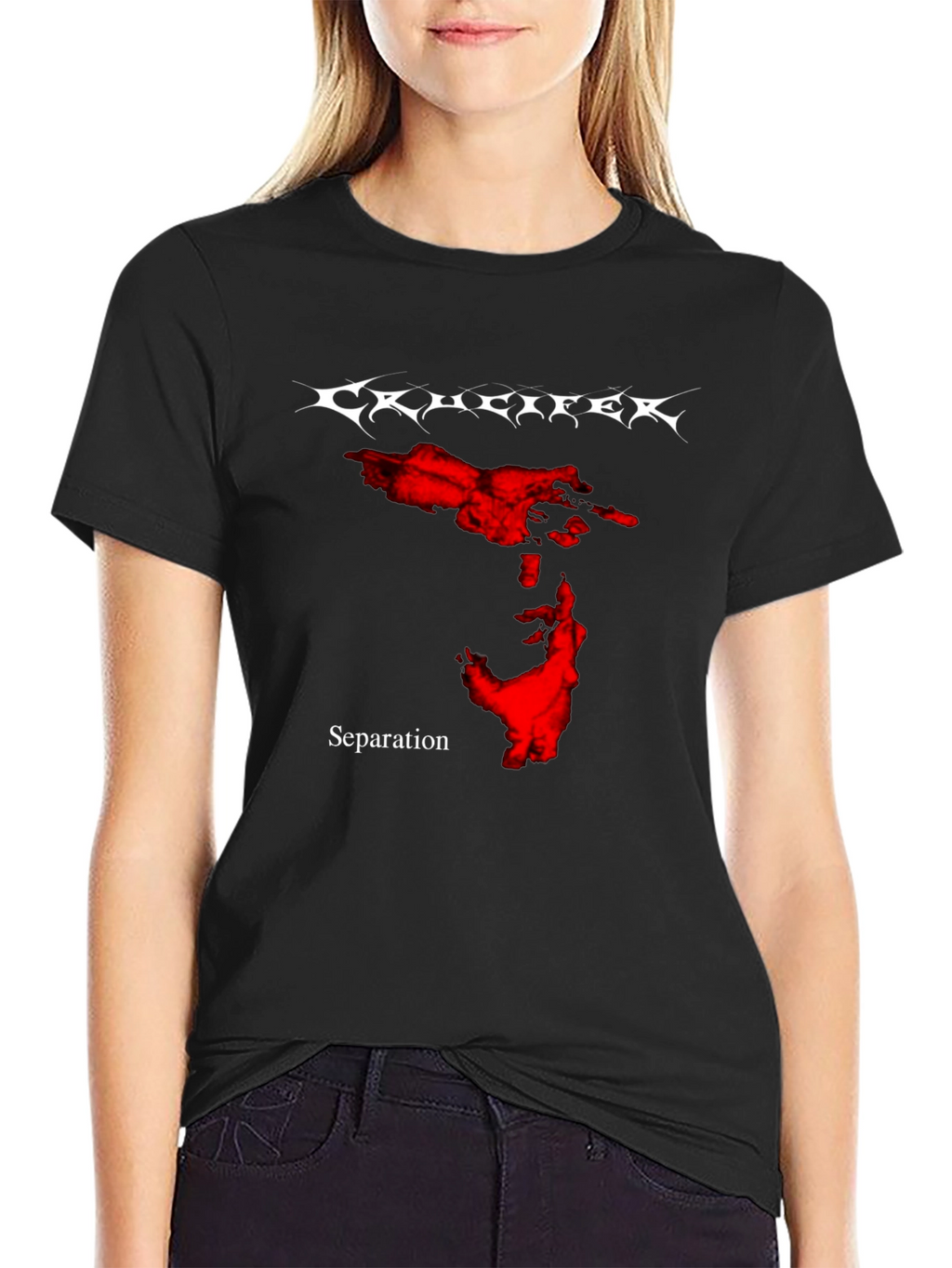 Krucifer Separation Black Graphic T-Shirt