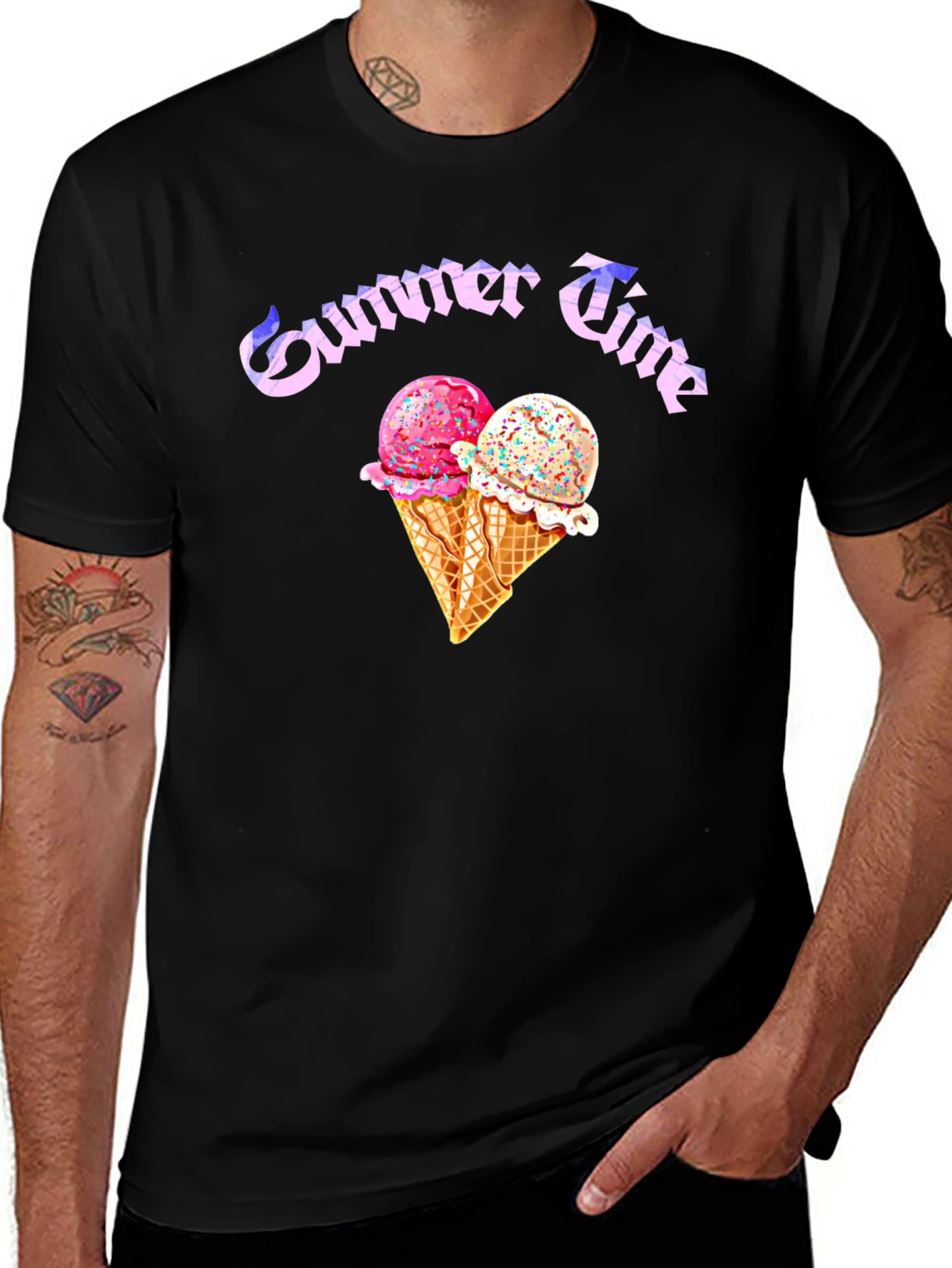 Summer Time Ice Cream Graphic Tee