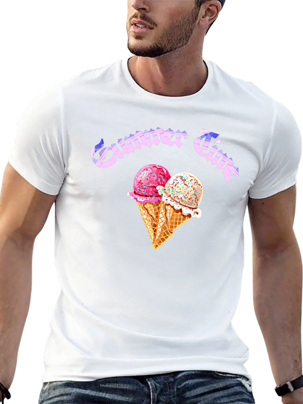Summer Time Ice Cream Graphic Tee