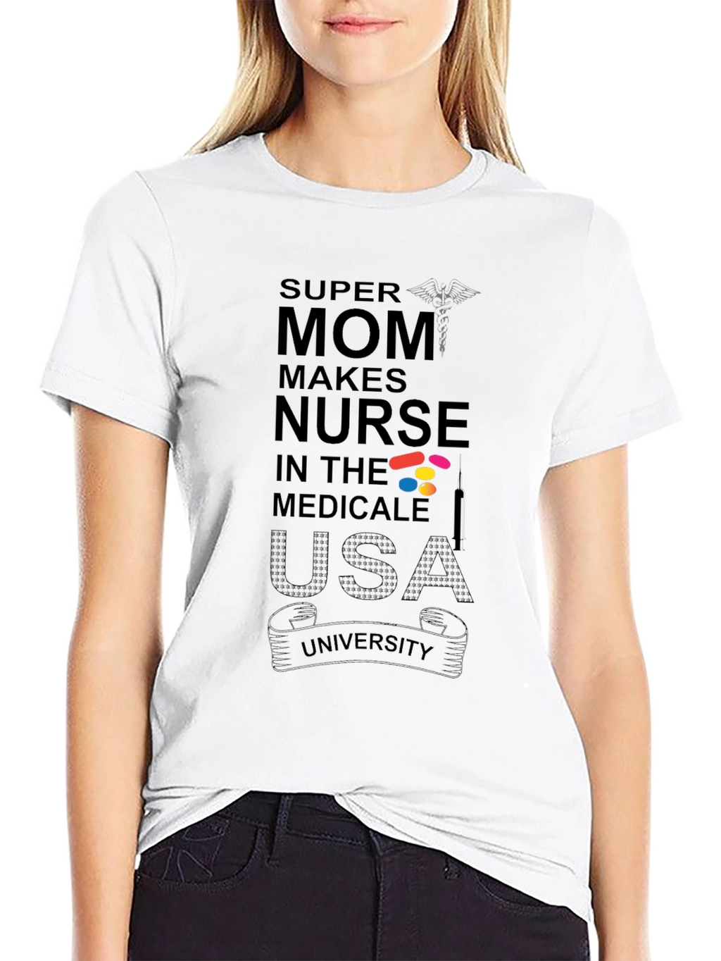 Super Mom Makes Nurse T-Shirt
