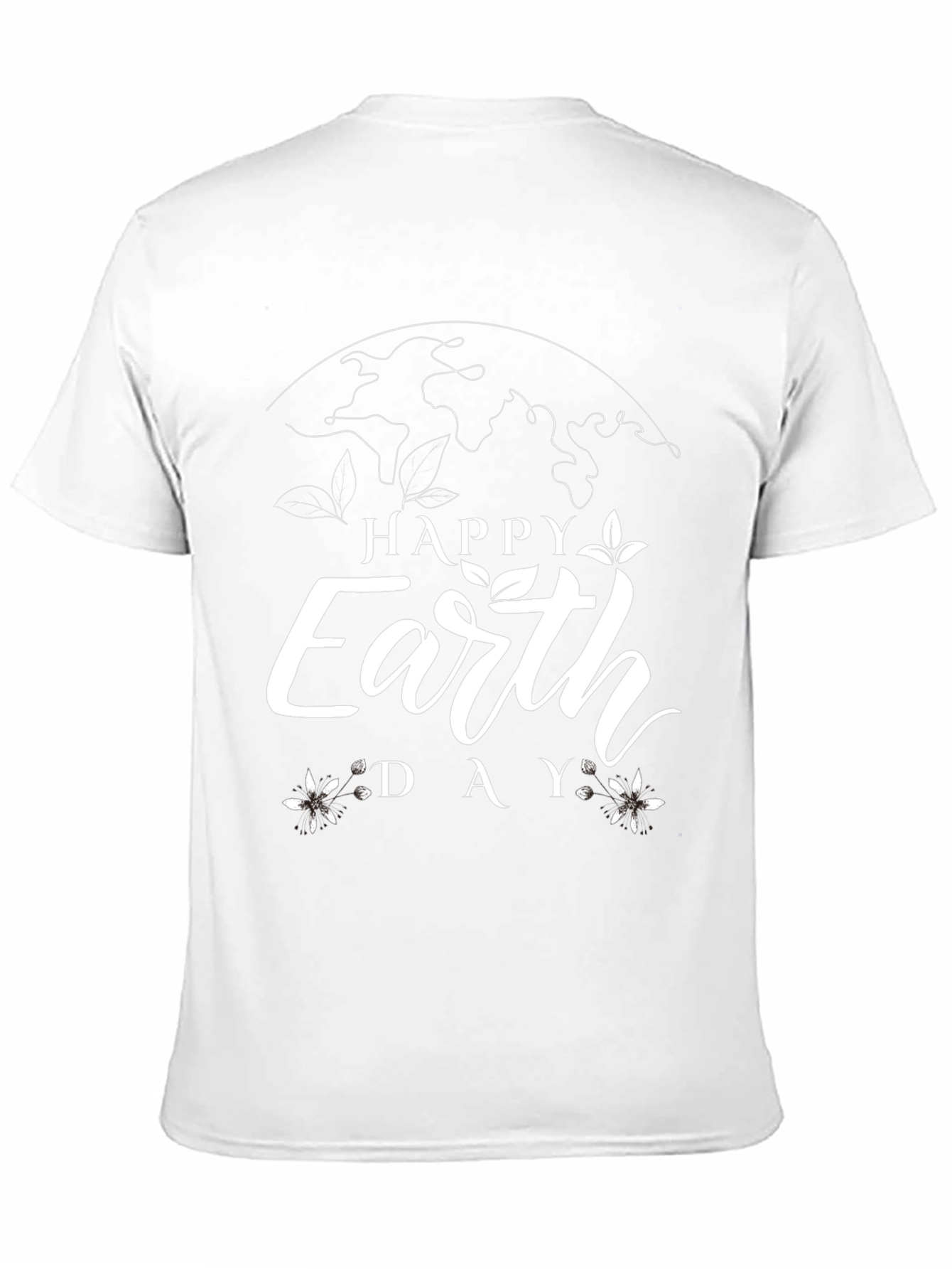 Happy Earth Day Graphic Tee - Black Cotton T-Shirt