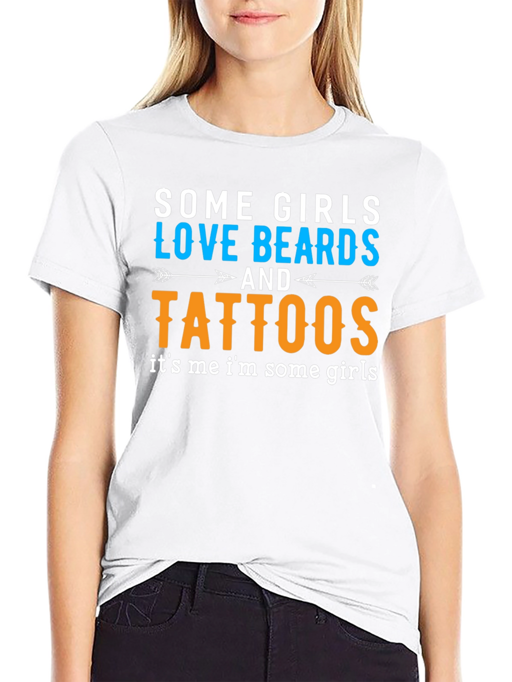 Some Girls Love Beards and Tattoos Black T-Shirt