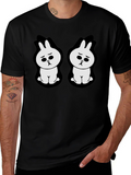 Sad Bunny Graphic Black T-Shirt