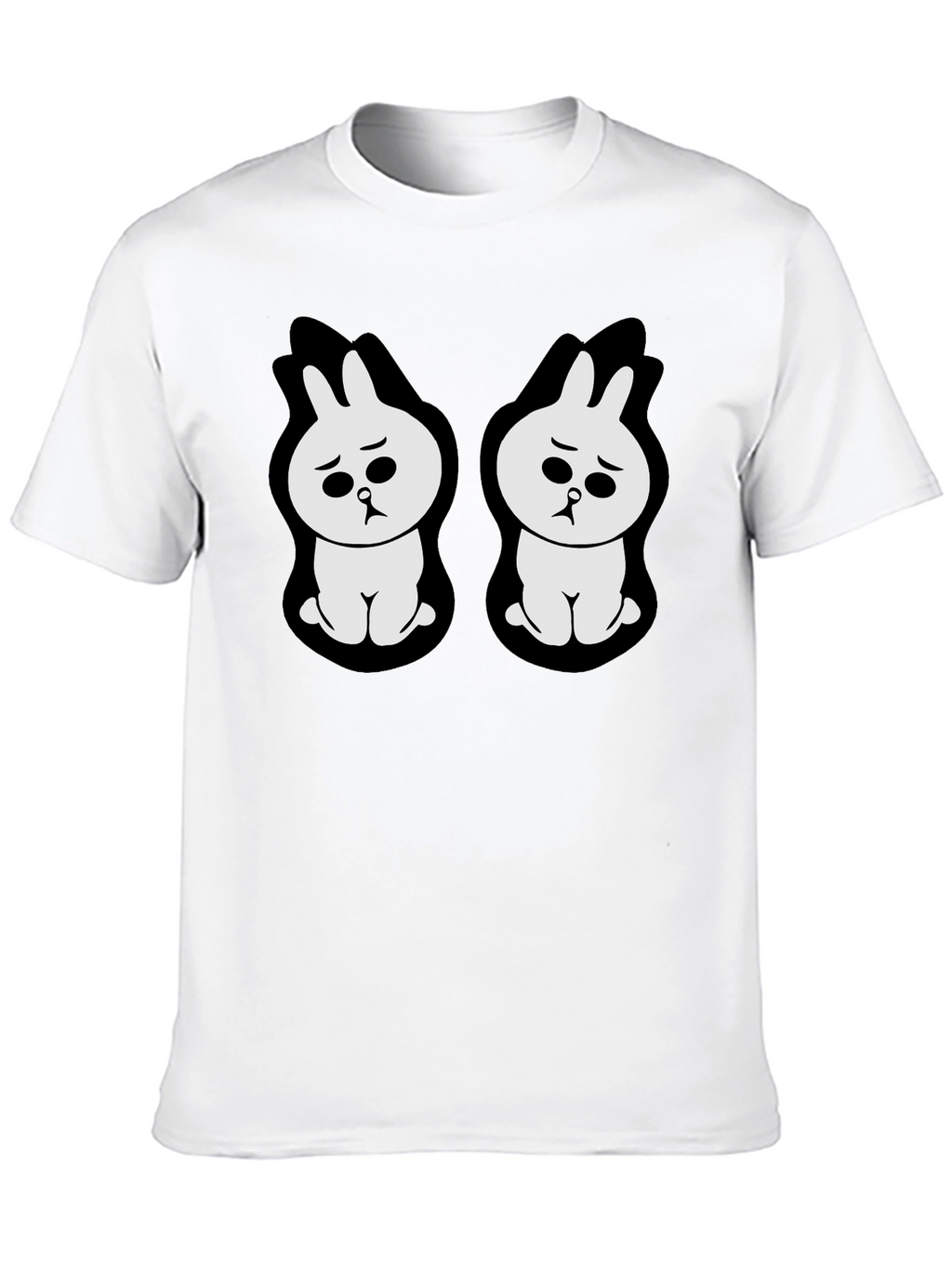 Sad Bunny Graphic Black T-Shirt