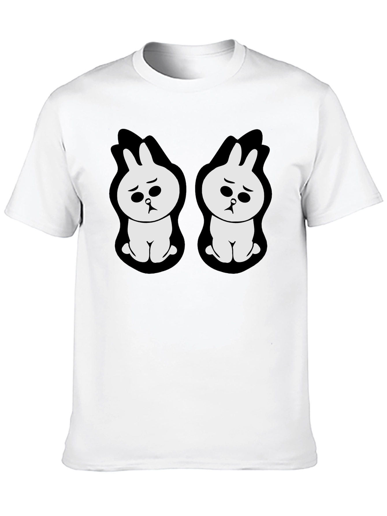 Sad Bunny Graphic Black T-Shirt