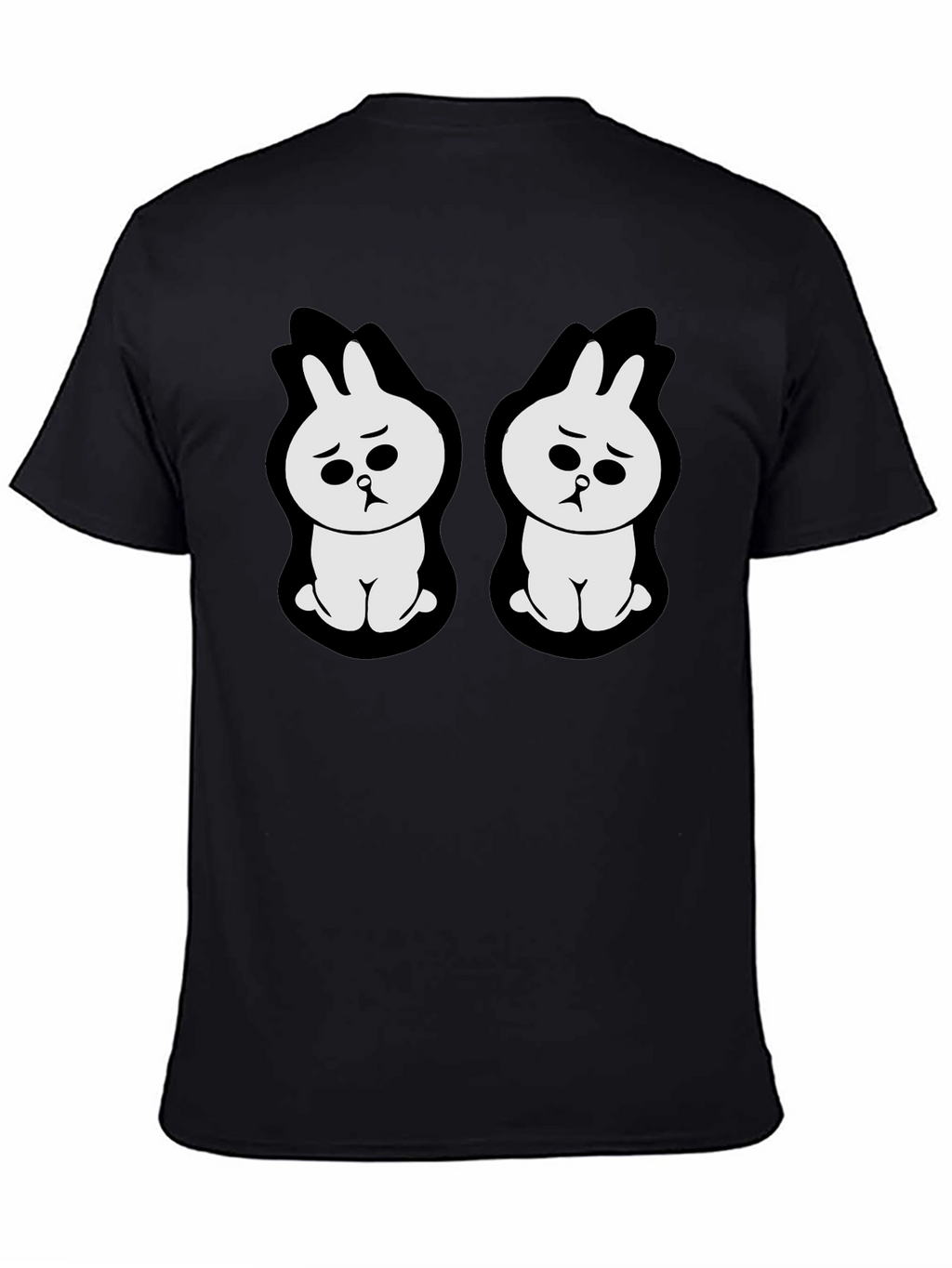 Sad Bunny Graphic Black T-Shirt