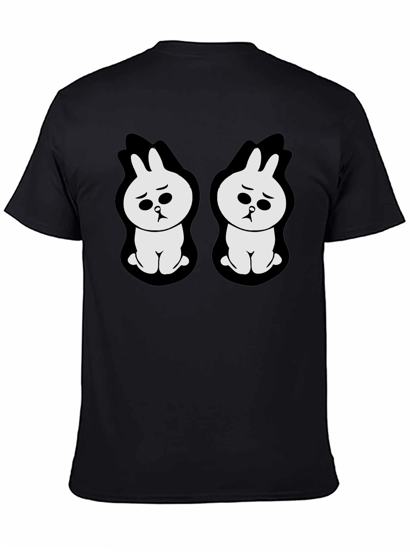 Sad Bunny Graphic Black T-Shirt