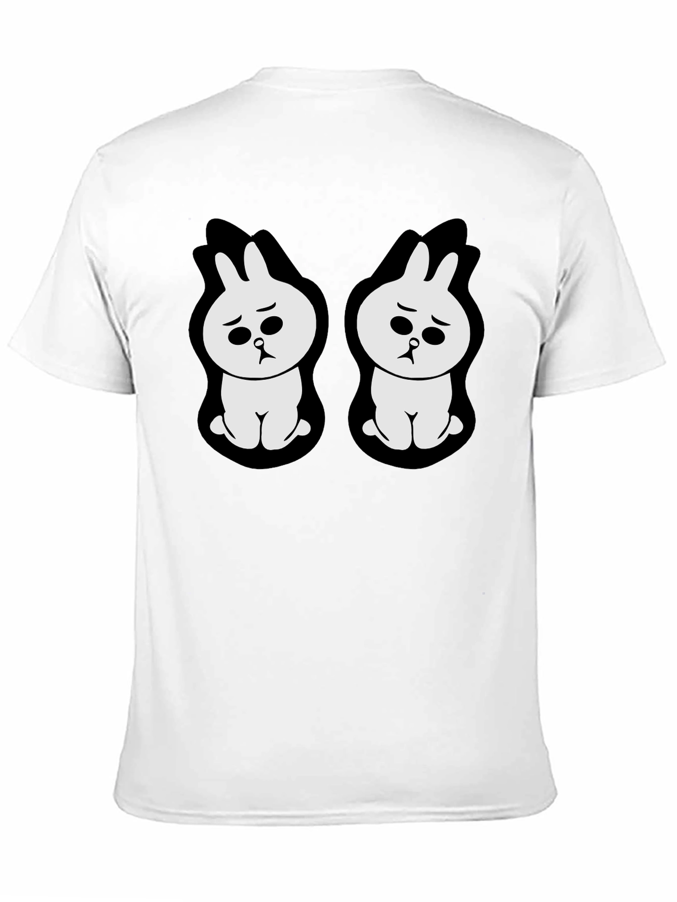 Sad Bunny Graphic Black T-Shirt