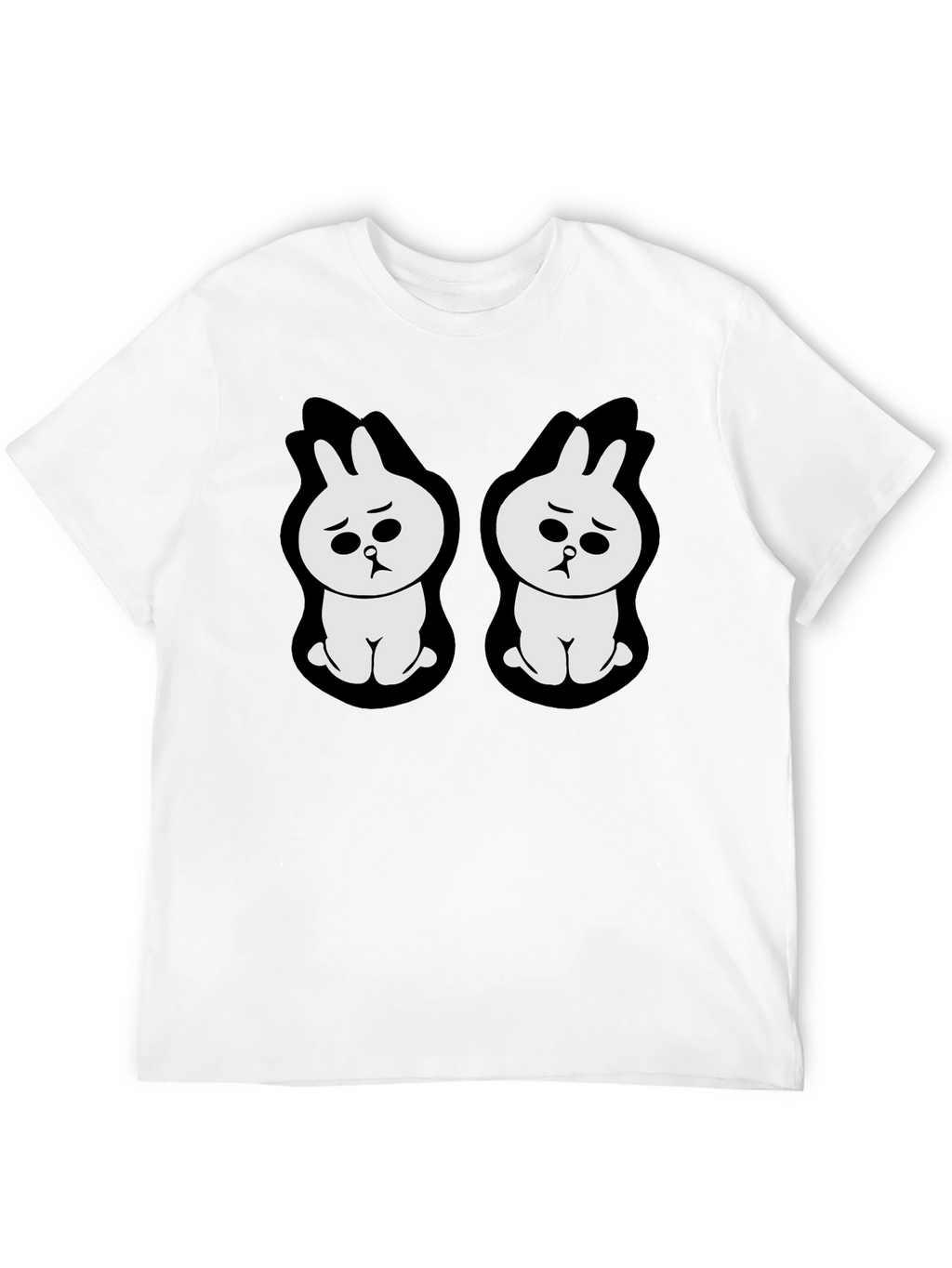 Sad Bunny Graphic Black T-Shirt
