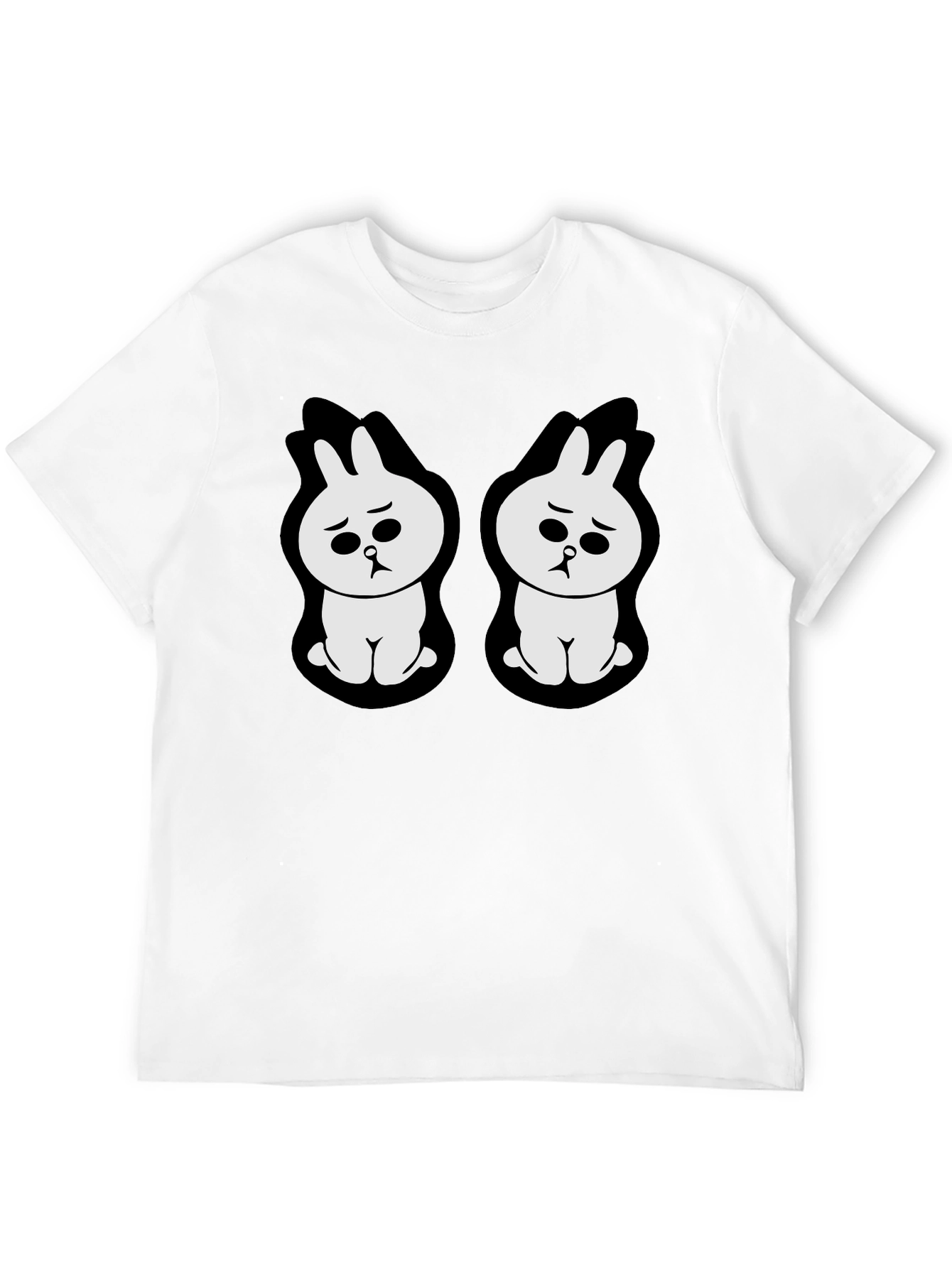 Sad Bunny Graphic Black T-Shirt