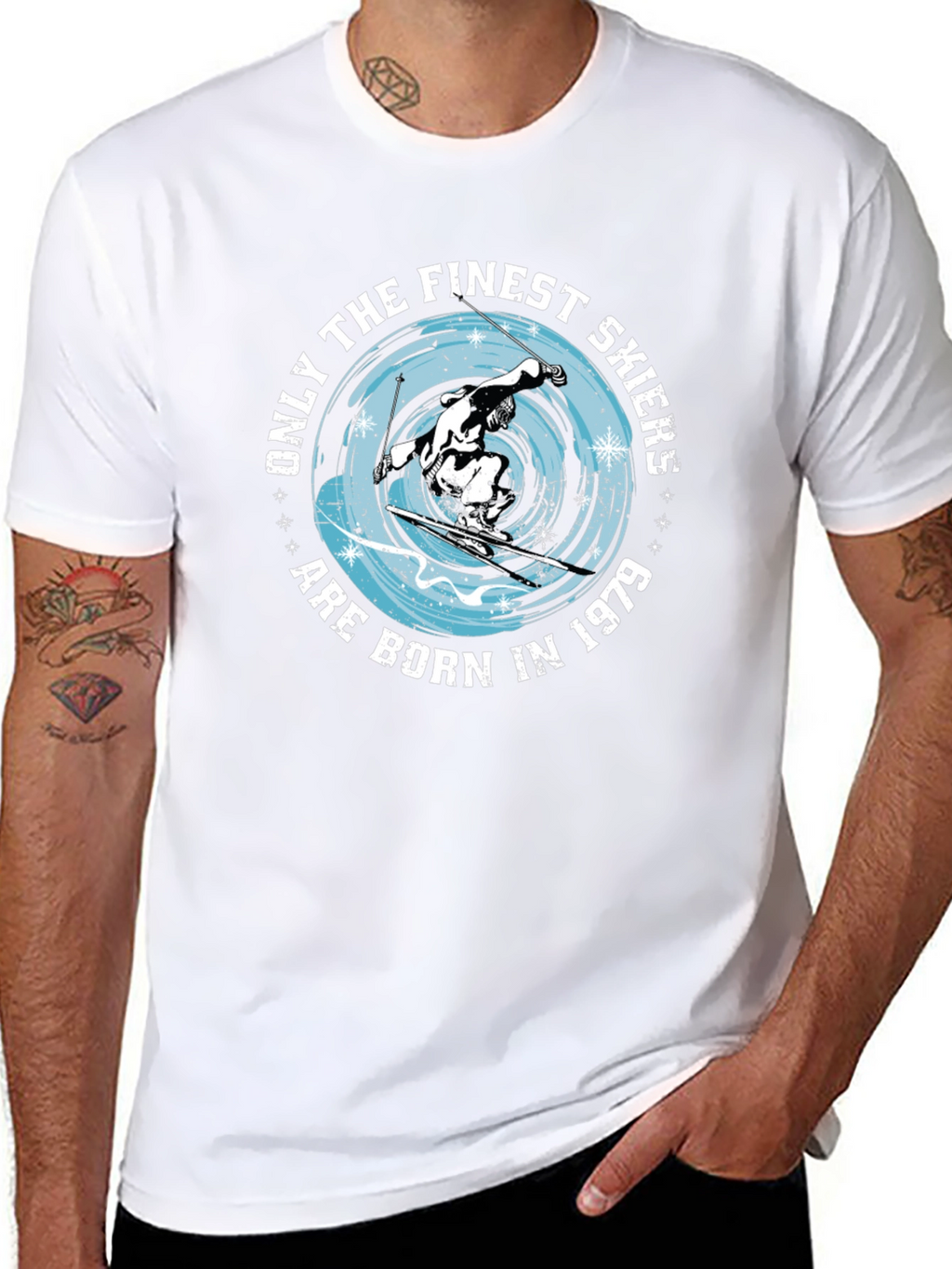 Finest Skiers Born in 1979 Graphic Tee