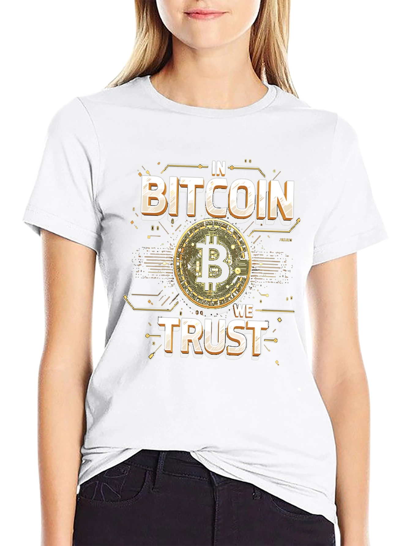 Bitcoin T-Shirt - Crypto In We Trust