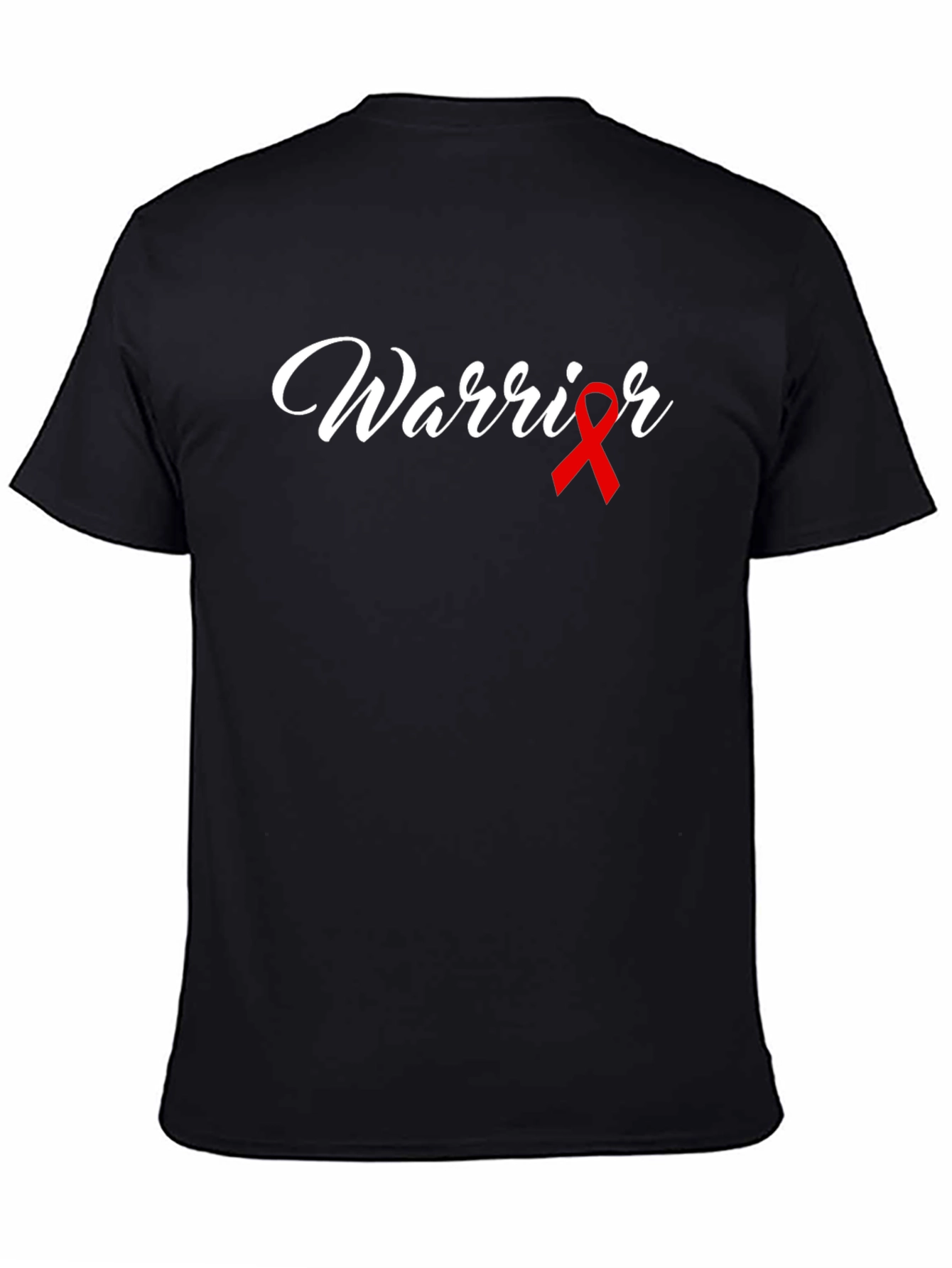 Warrior Ribbon Graphic Tee - Black