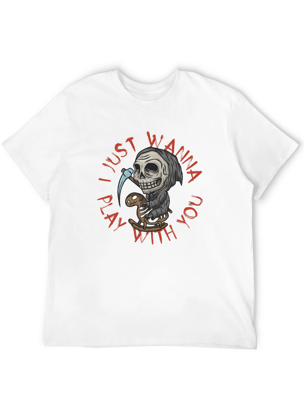 Grim Reaper Play T-Shirt - Wanna Play With You