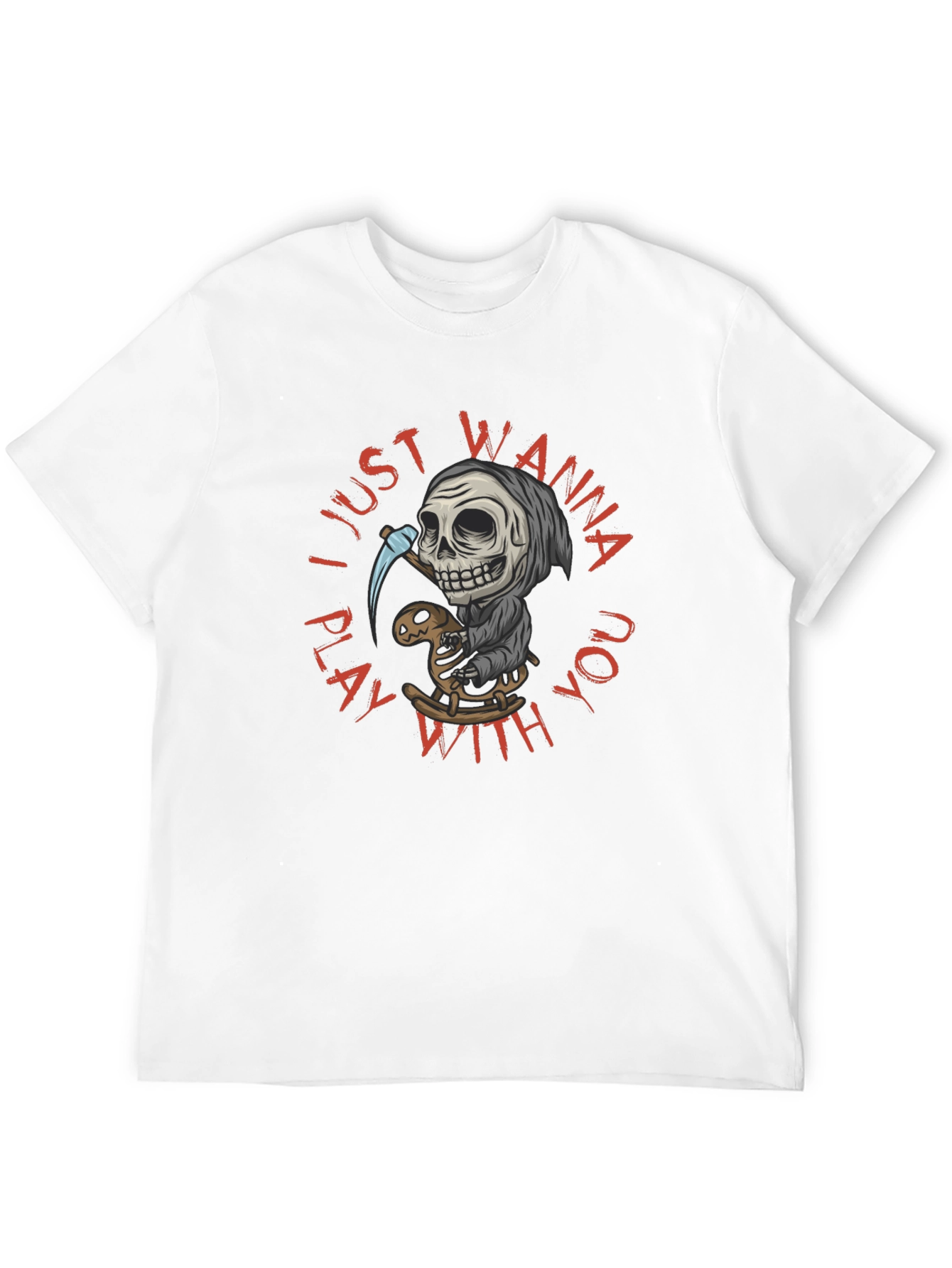 Grim Reaper Play T-Shirt - Wanna Play With You