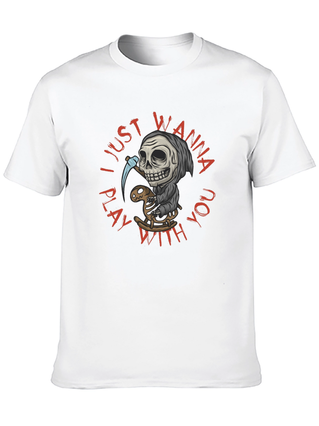Grim Reaper Play T-Shirt - Wanna Play With You