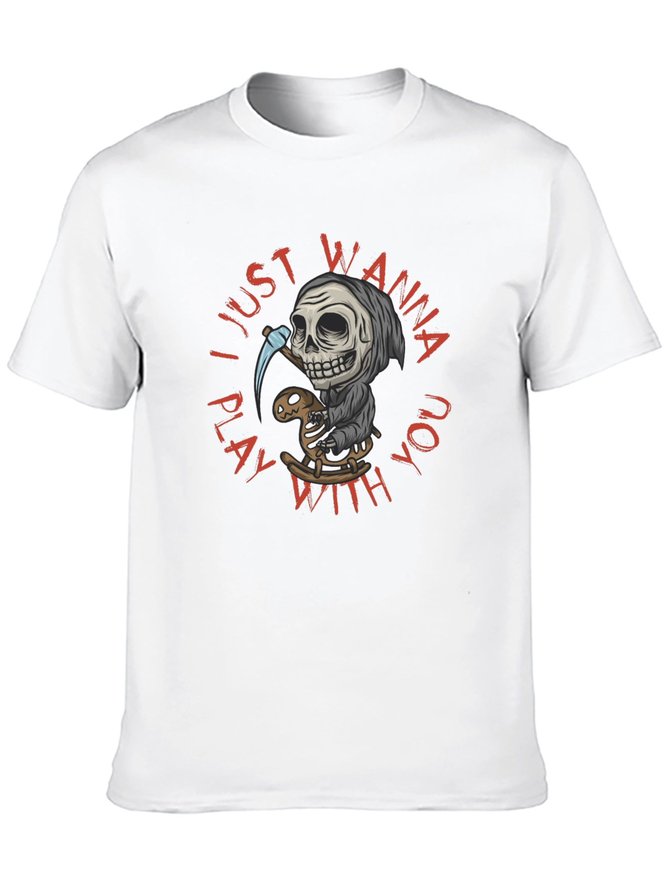 Grim Reaper Play T-Shirt - Wanna Play With You