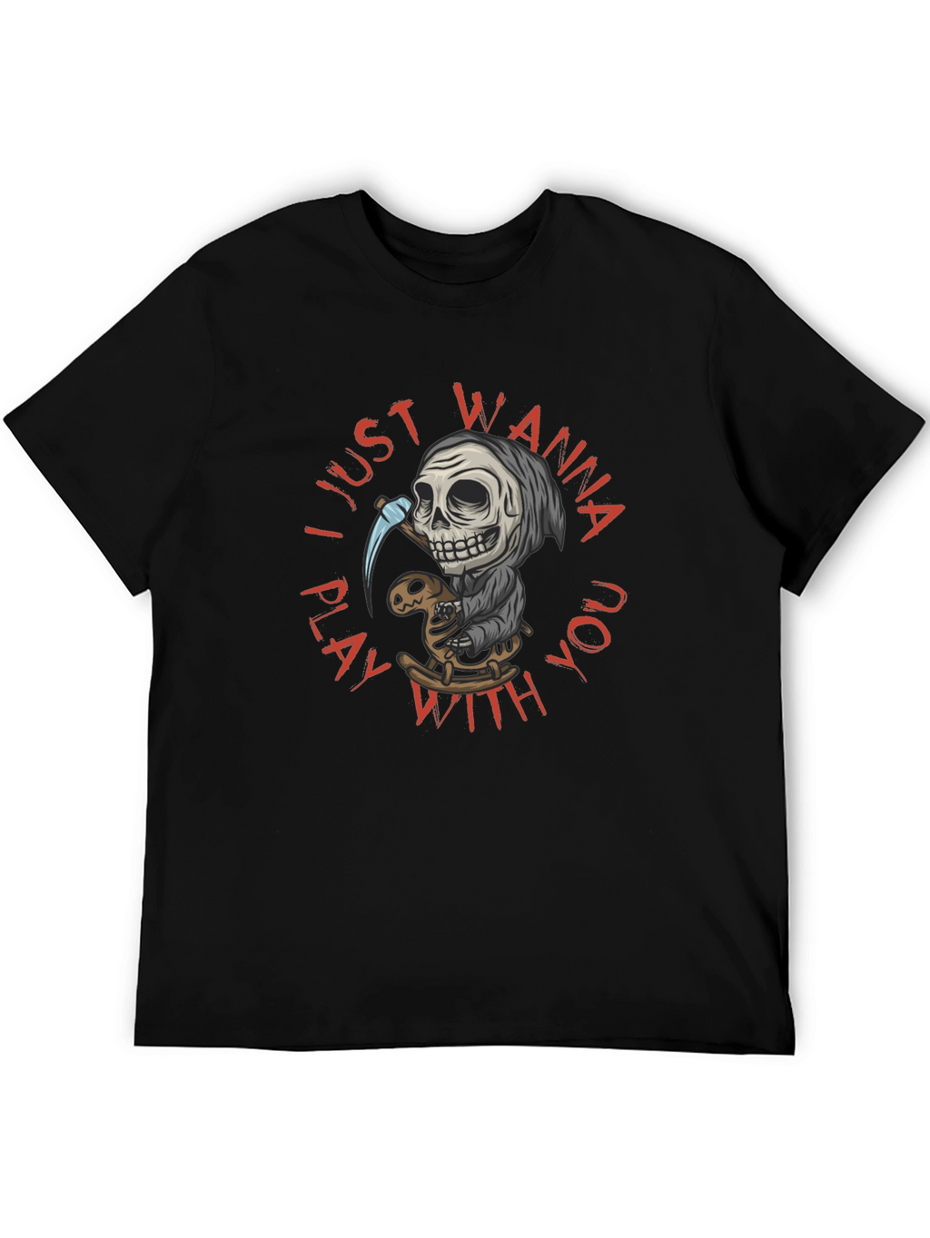 Grim Reaper Play T-Shirt - Wanna Play With You