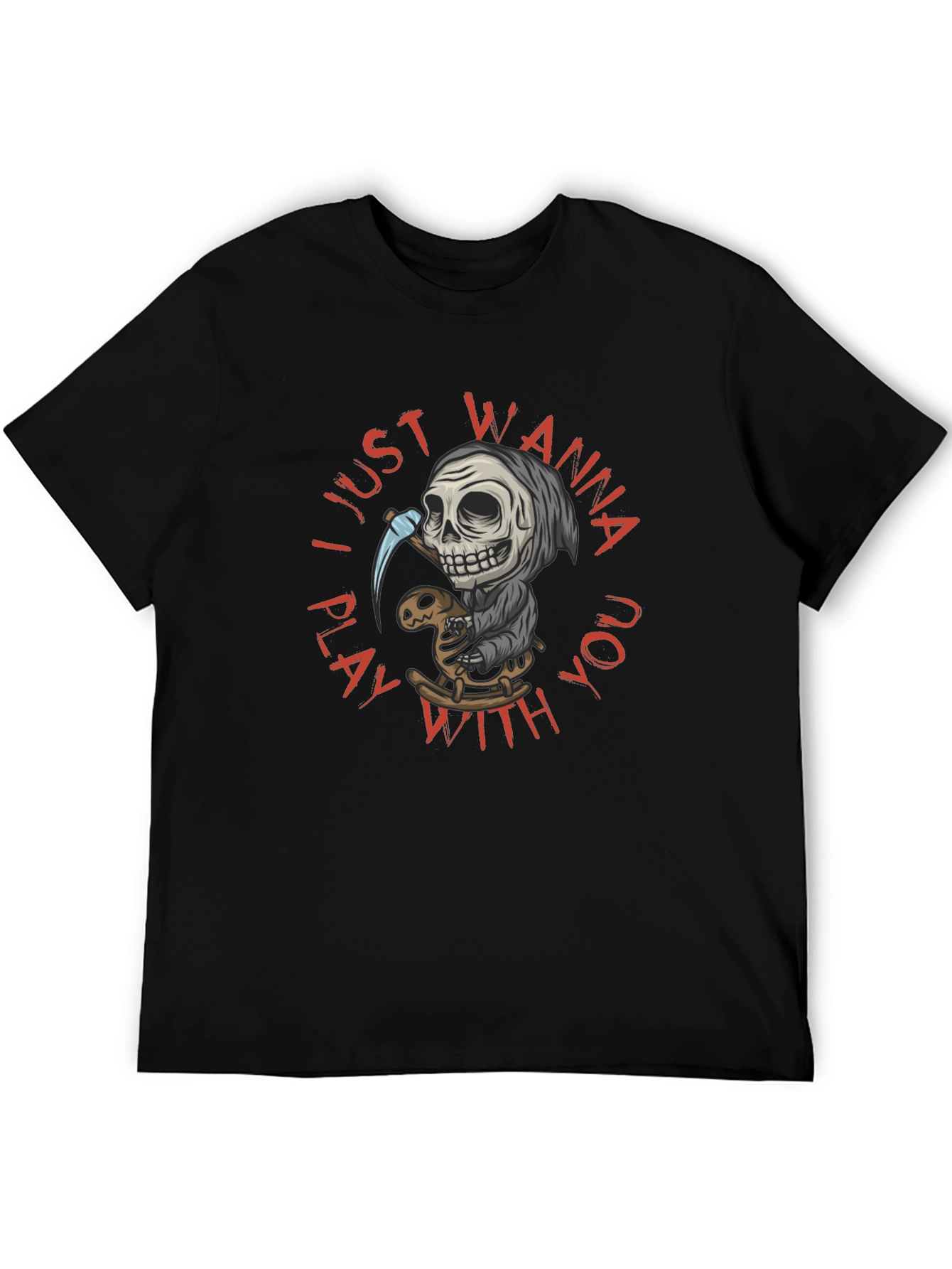Grim Reaper Play T-Shirt - Wanna Play With You
