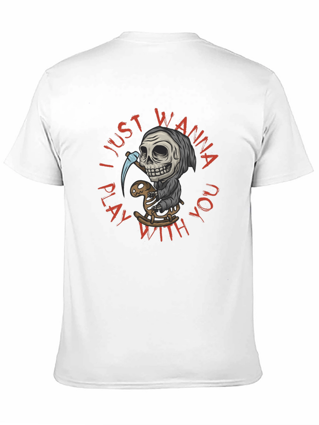 Grim Reaper Play T-Shirt - Wanna Play With You