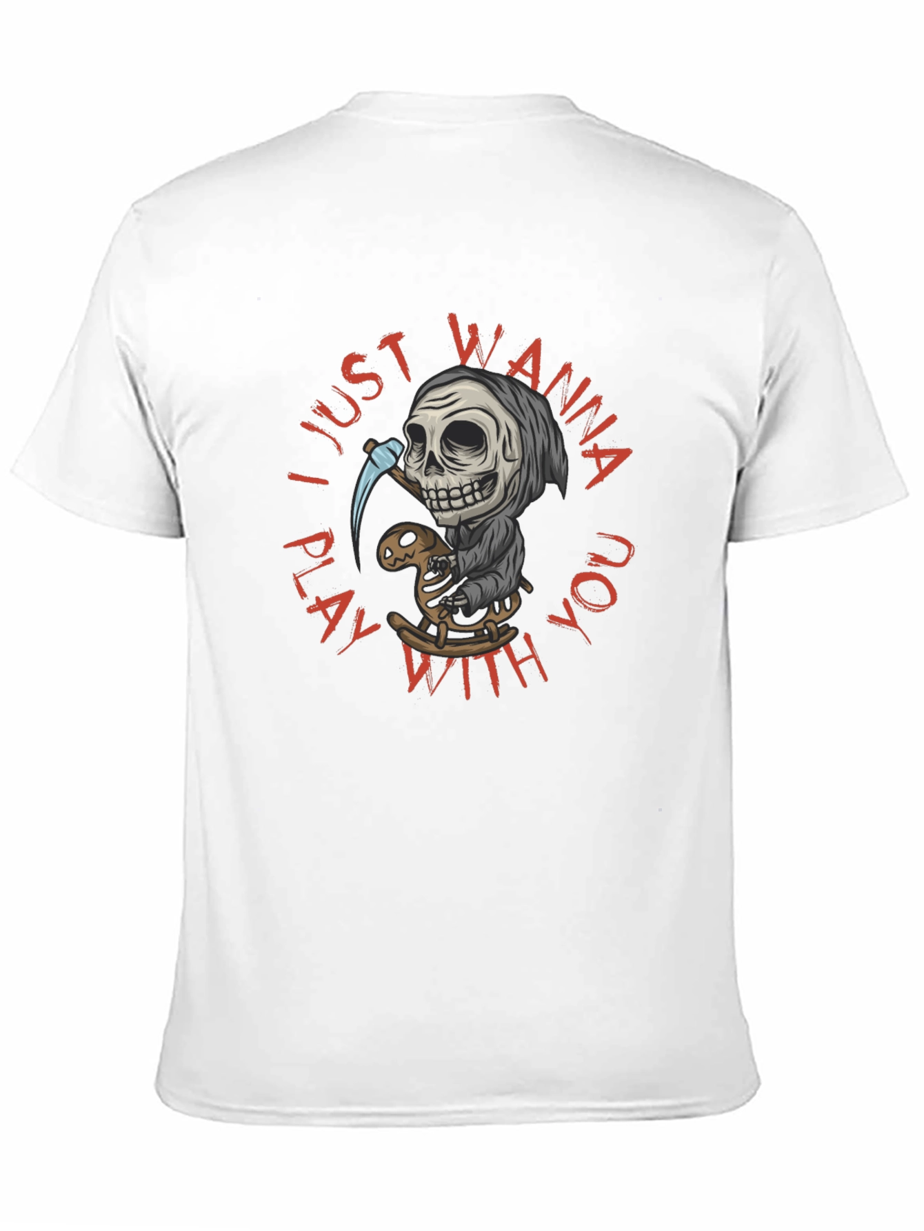 Grim Reaper Play T-Shirt - Wanna Play With You