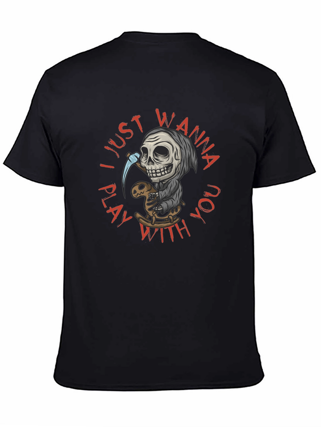 Grim Reaper Play T-Shirt - Wanna Play With You