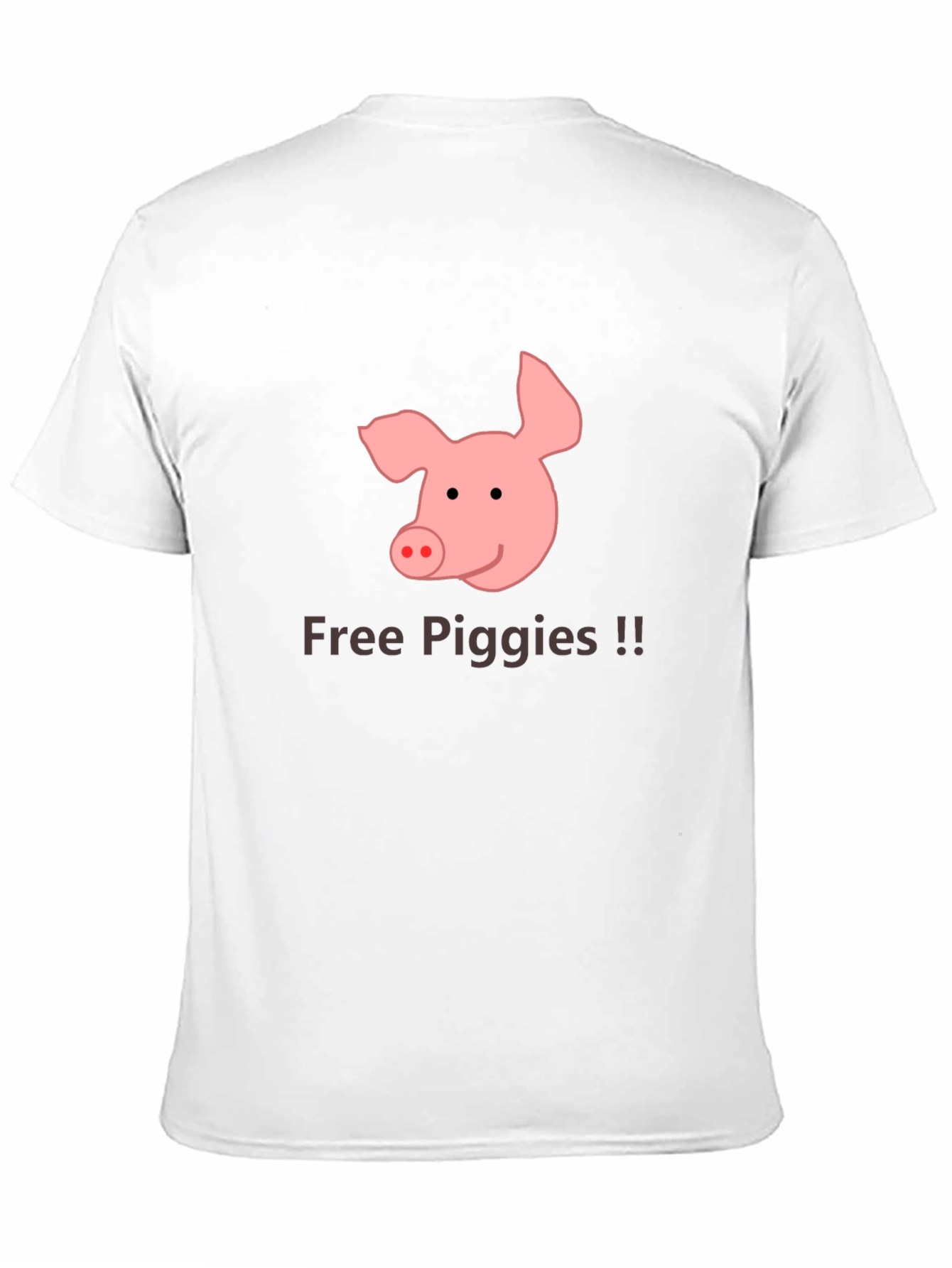Free Piggies Black T-Shirt