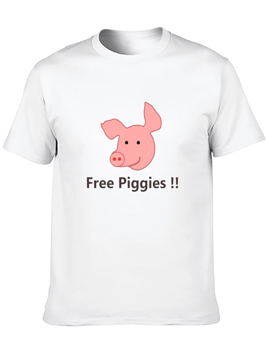 Free Piggies Black T-Shirt