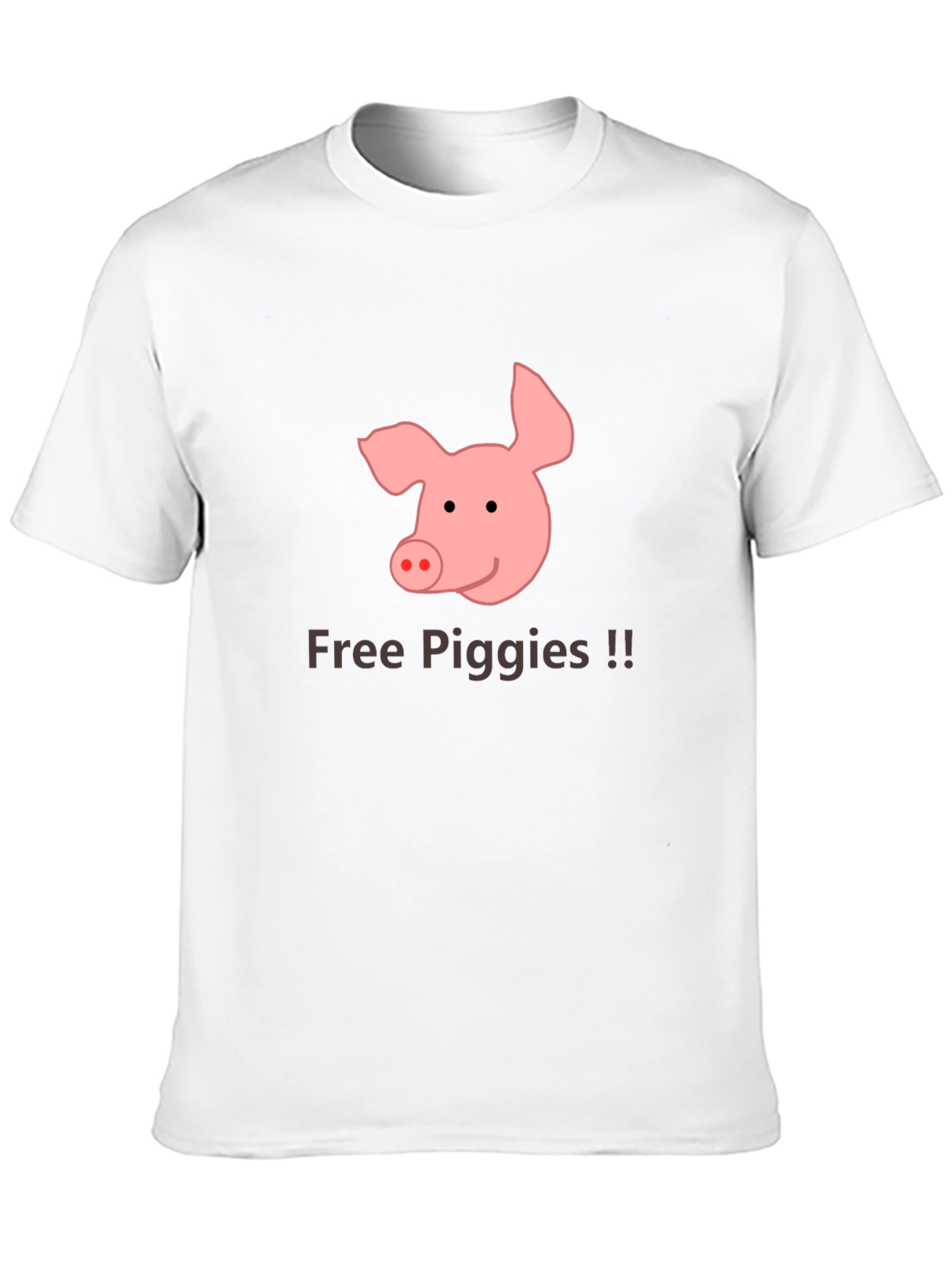 Free Piggies Black T-Shirt