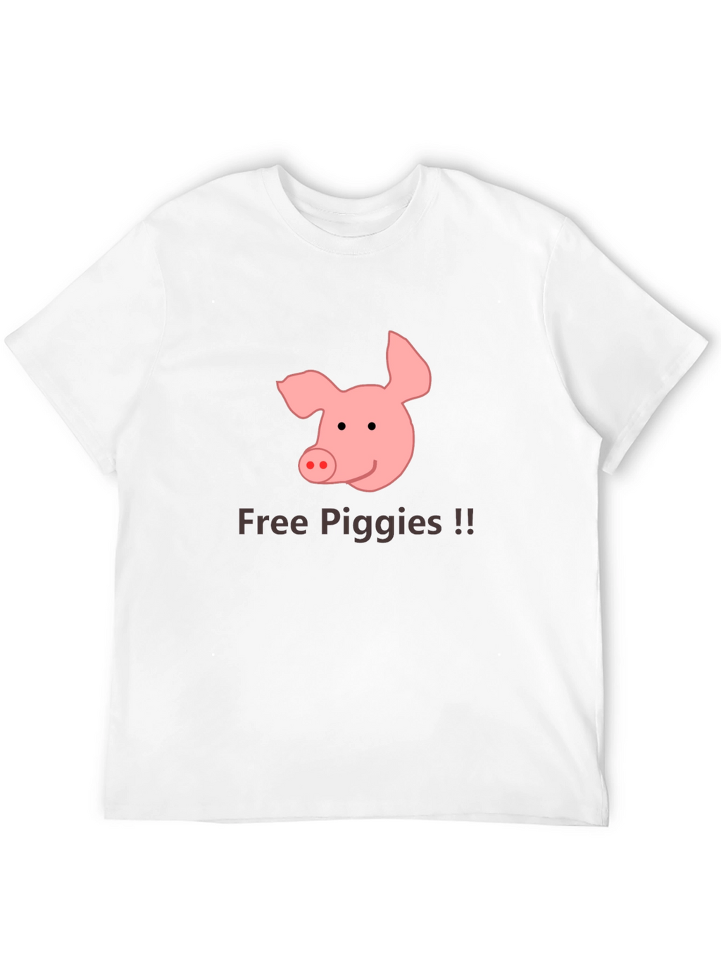 Free Piggies Black T-Shirt