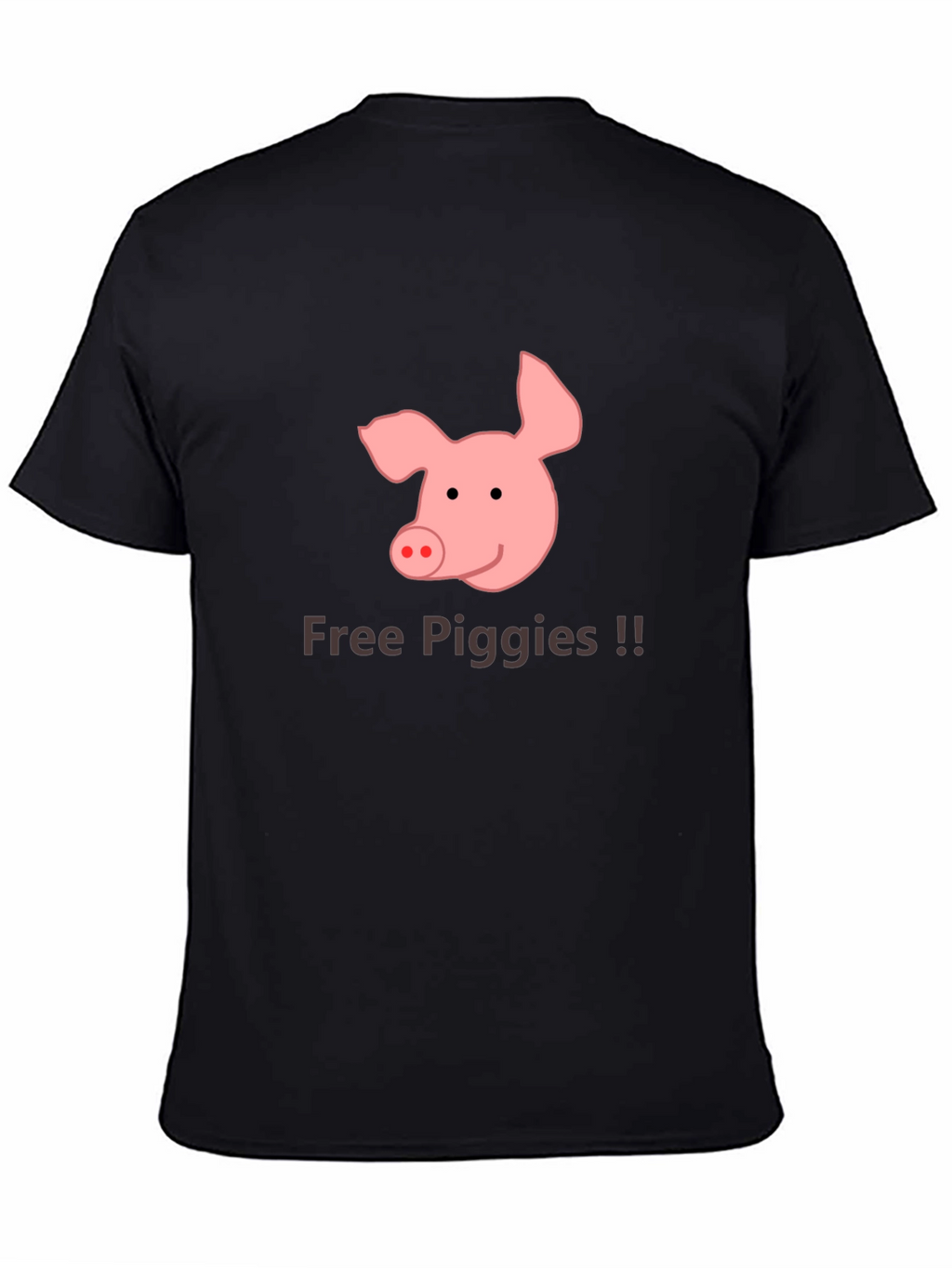 Free Piggies Black T-Shirt