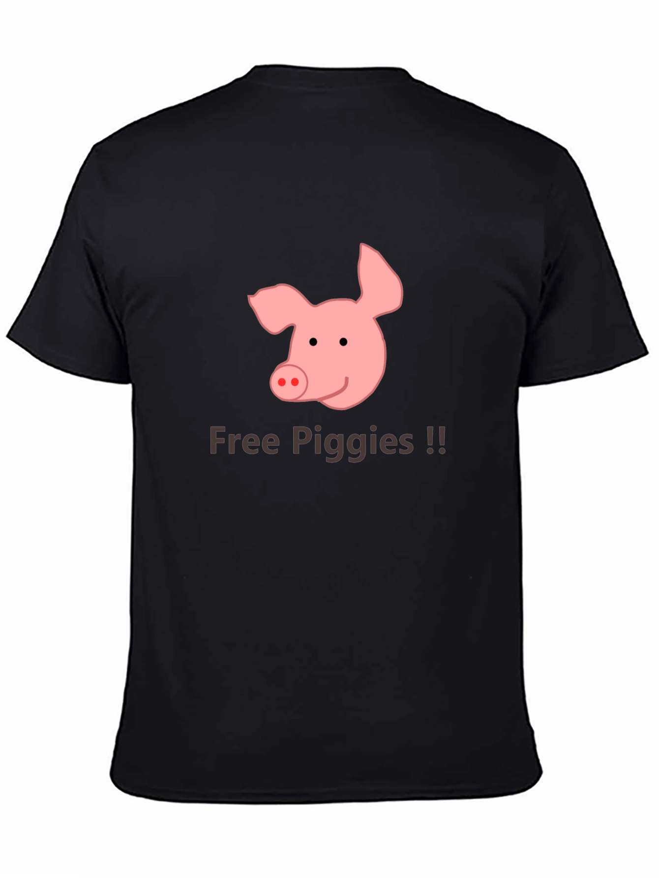 Free Piggies Black T-Shirt