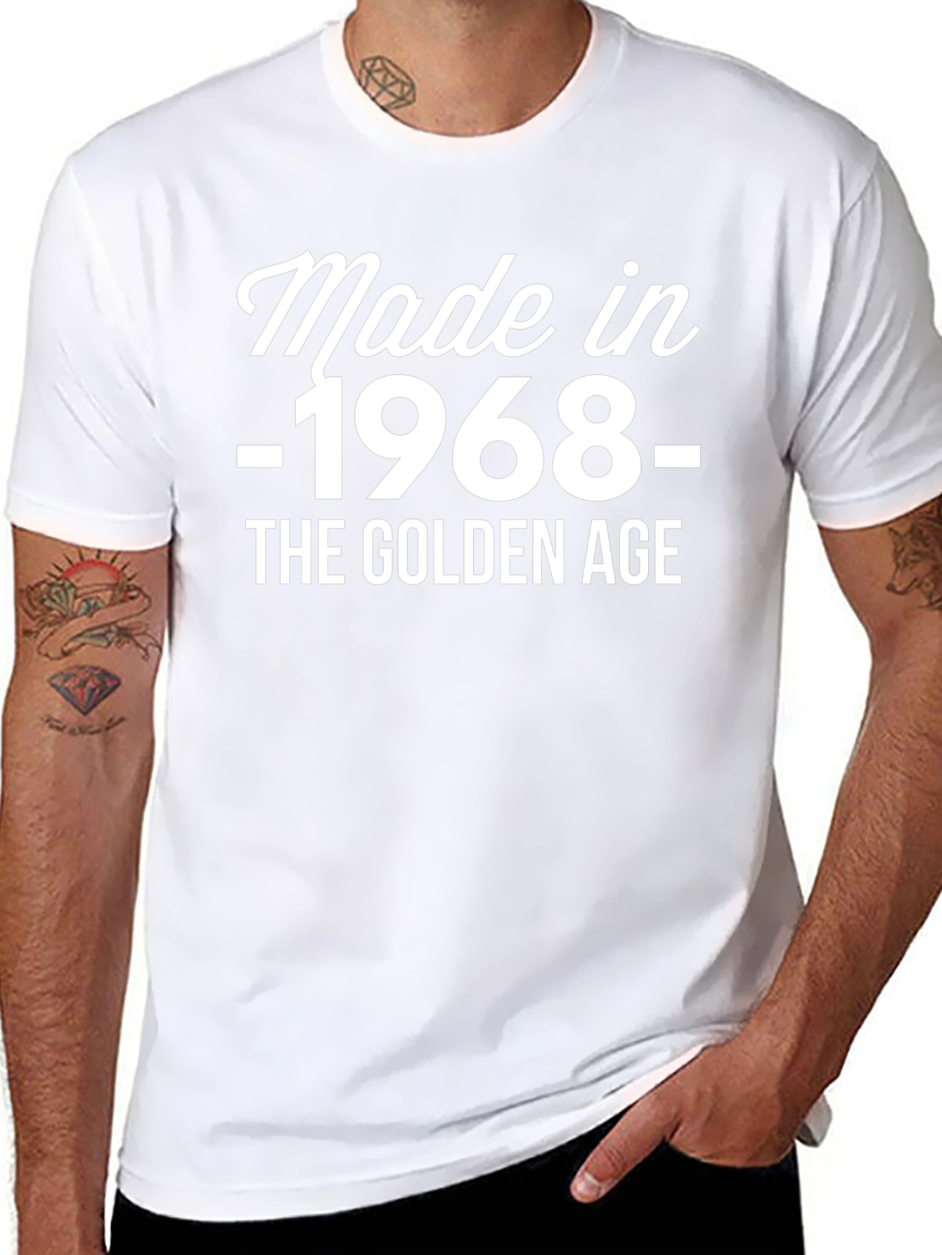 Made in 1968 Golden Age Black T-Shirt