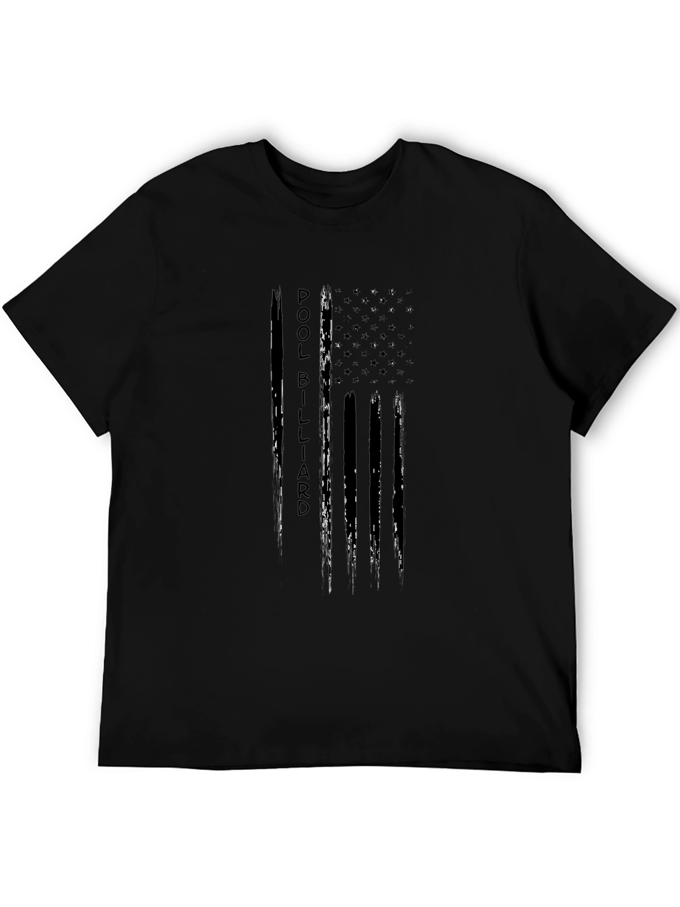 Pool Billiard T-Shirt - American Flag Design