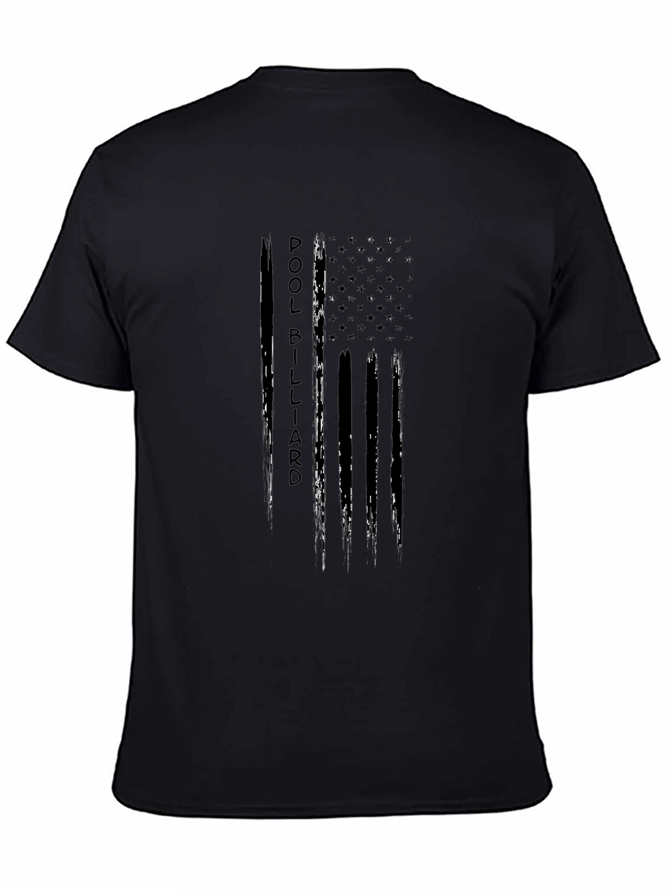 Pool Billiard T-Shirt - American Flag Design