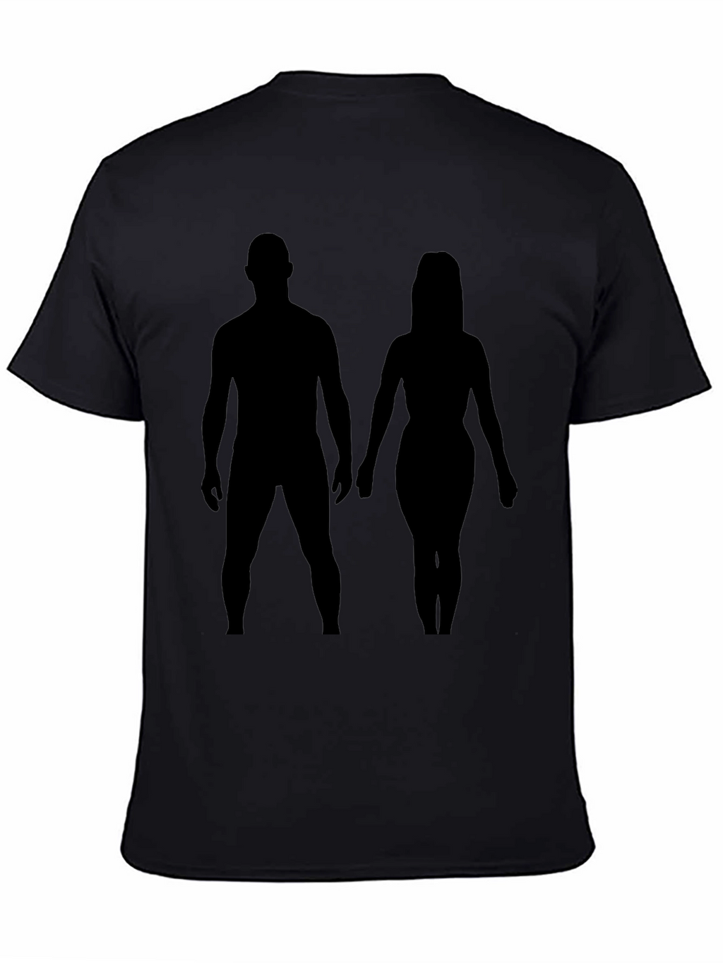 Silhouette Couple Black Tee