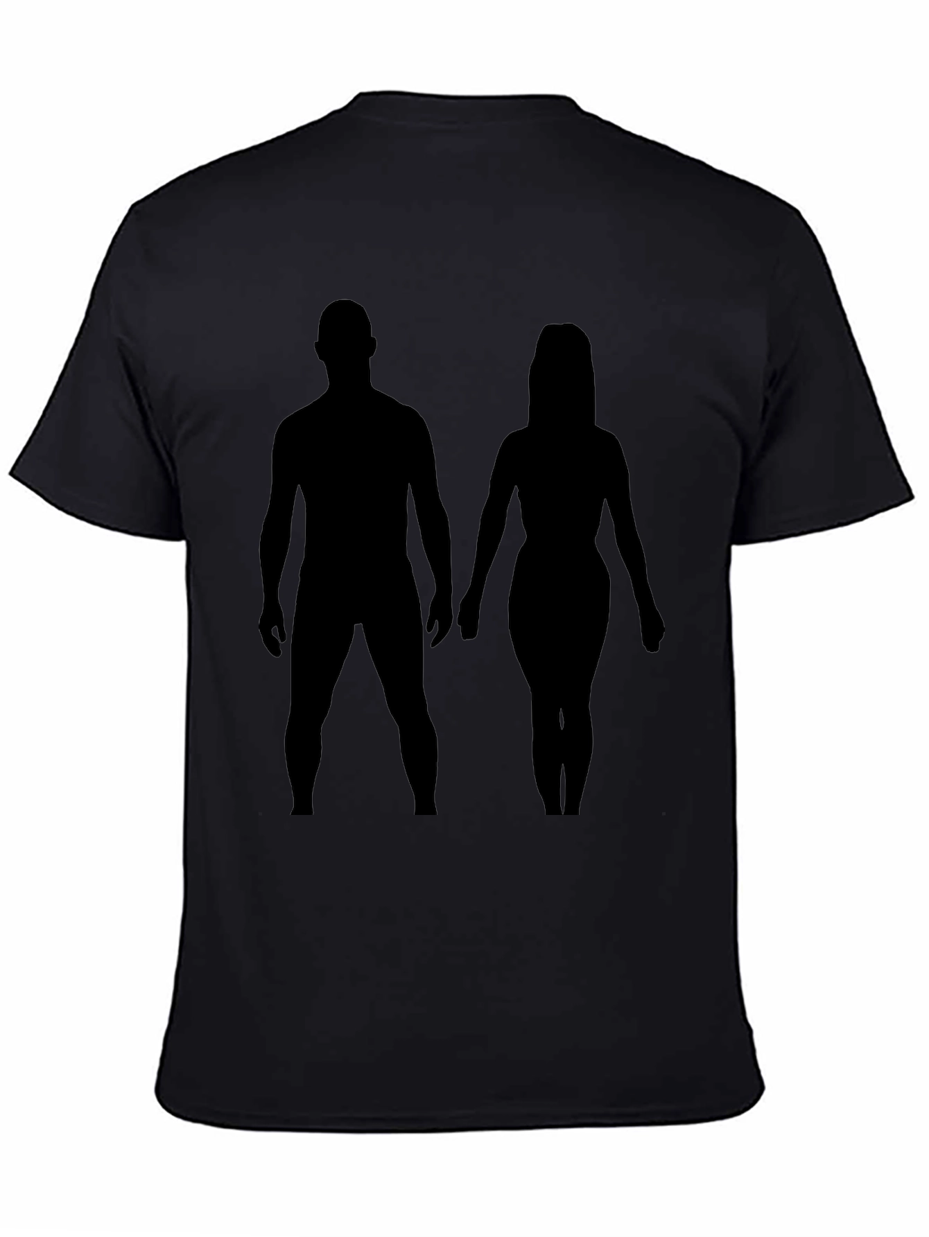 Silhouette Couple Black Tee
