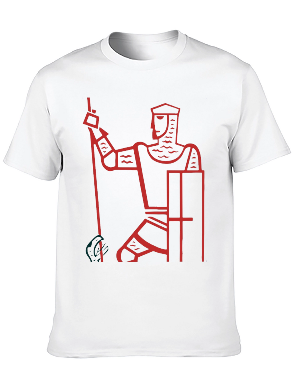 Knight Graphic Tee - Black Cotton Casual T-Shirt