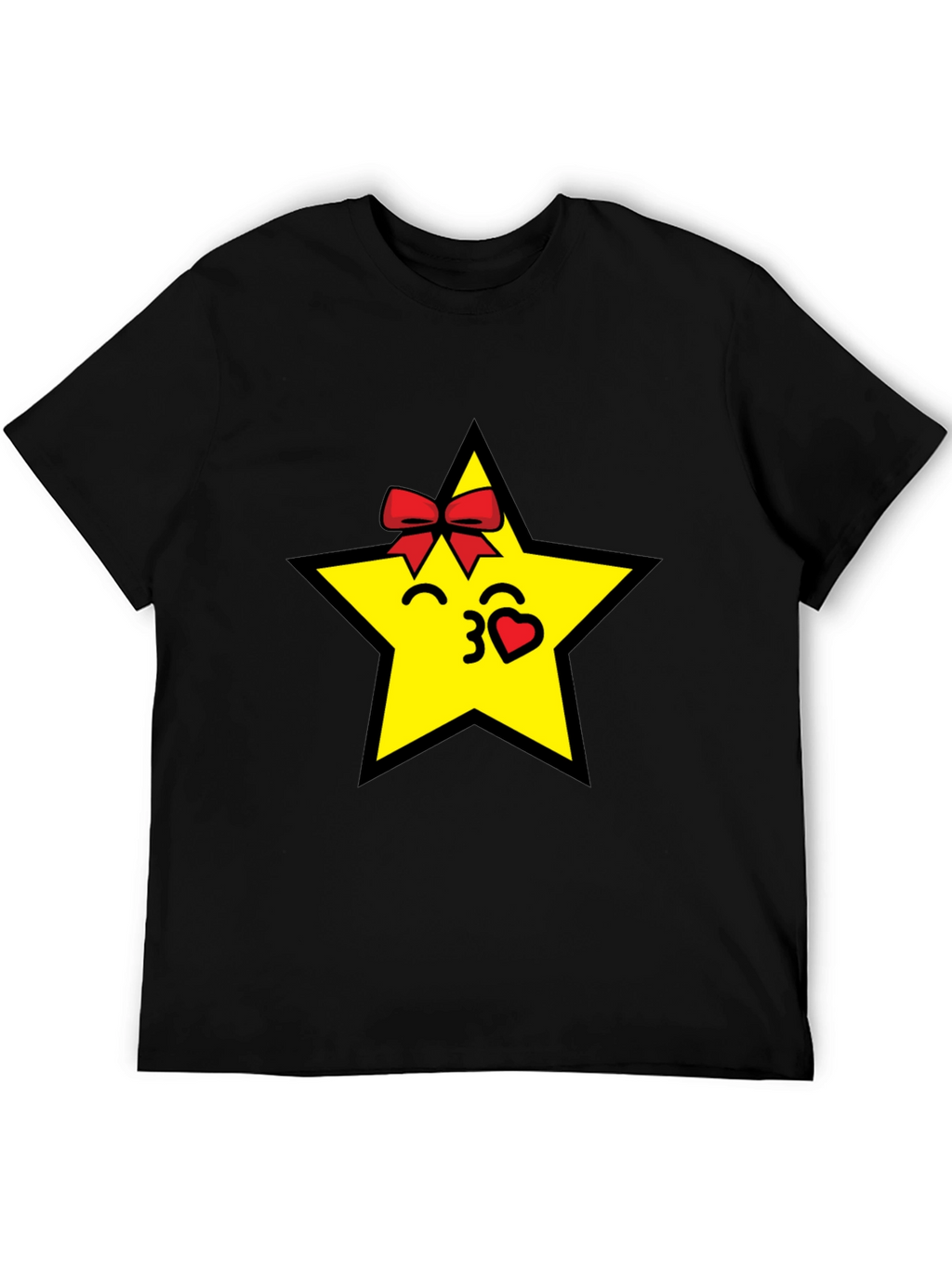 Star Kiss Black T-Shirt