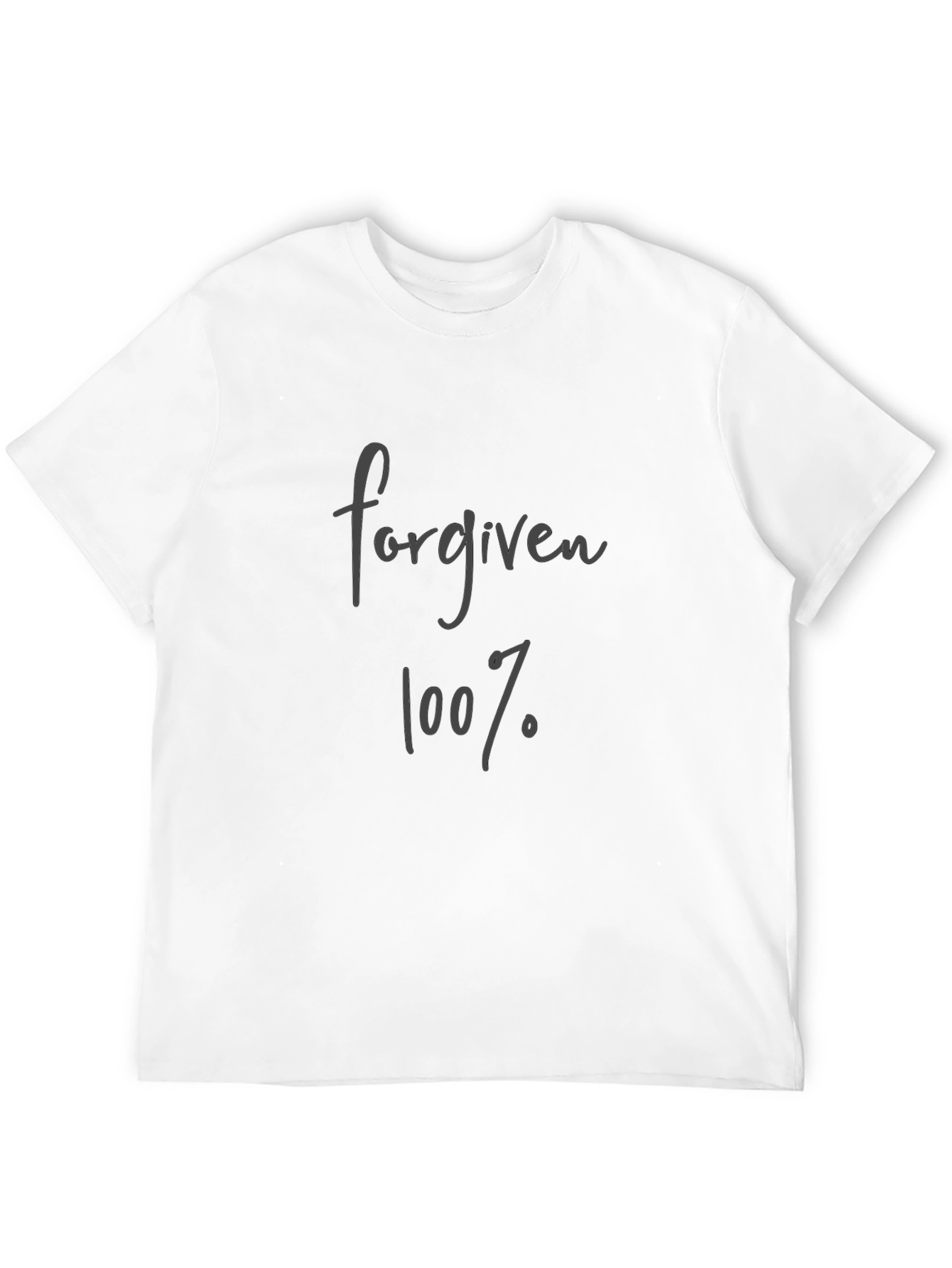 Forgiven 100% Black T-Shirt