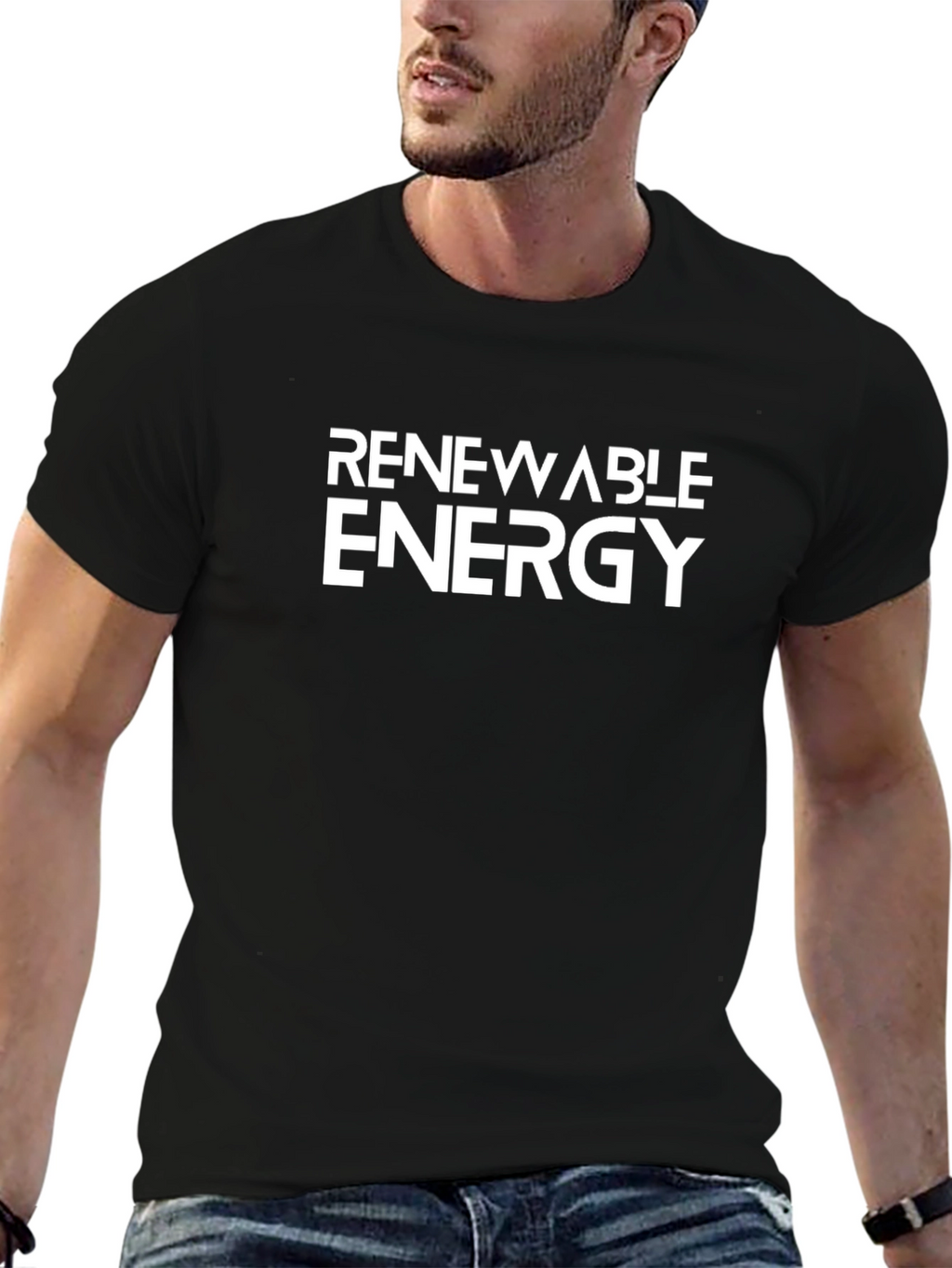 Renewable Energy Black Graphic Tee