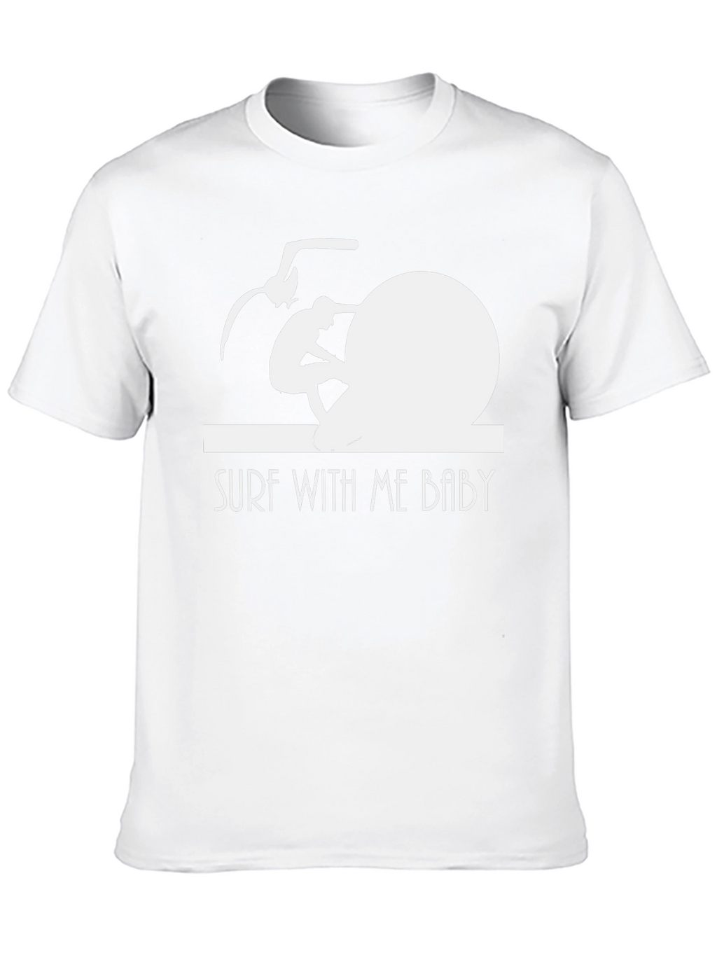 Surf With Me Baby T-Shirt - Black