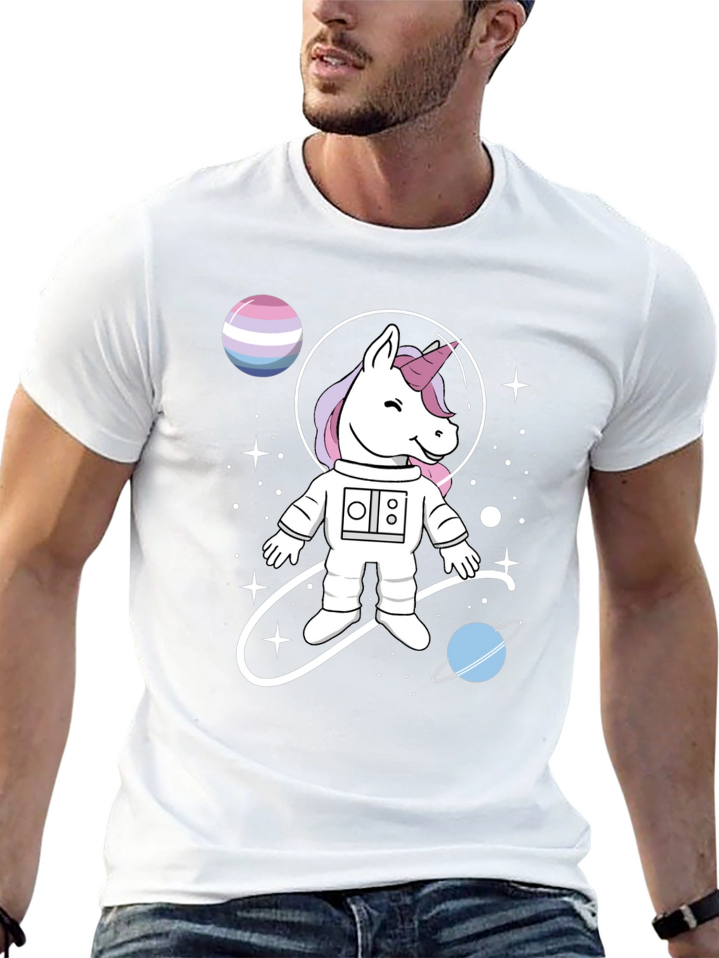 Unicorn Astronaut T-Shirt: Space Fantasy Tee